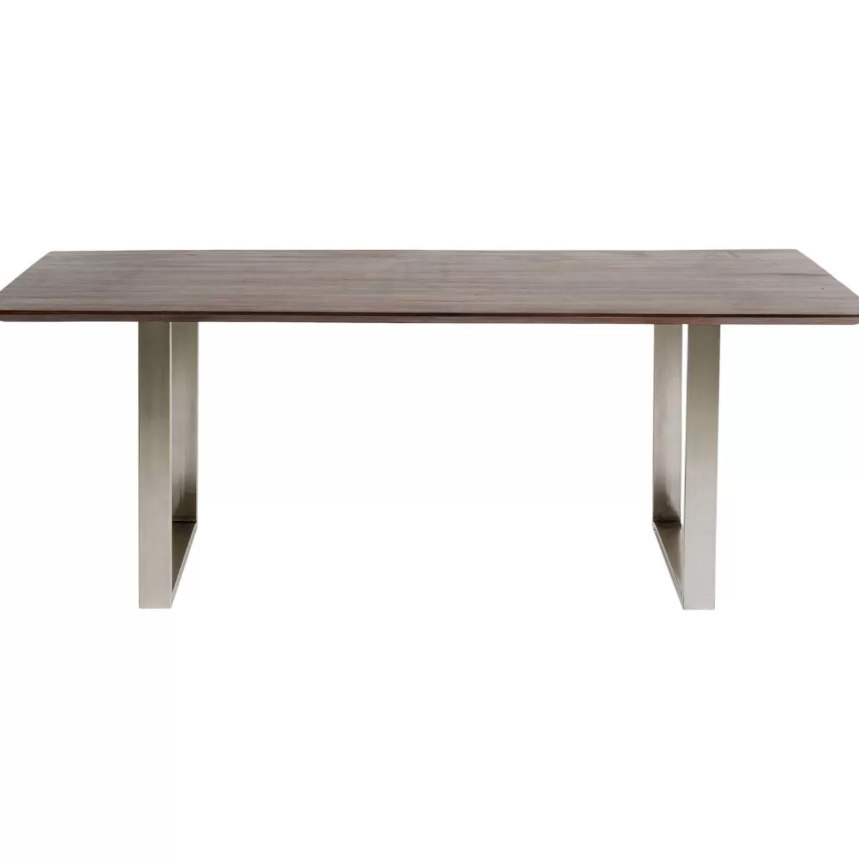 Tavolo design KARE Symphony - Finitura cromo scuro elegante, misura 200x100 cm - Ideale per interni moderni