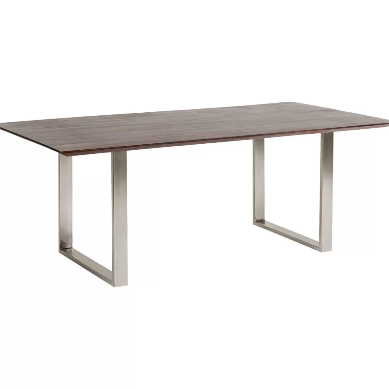 Tavolo design KARE Symphony - Finitura cromo scuro elegante, misura 200x100 cm - Ideale per interni moderni