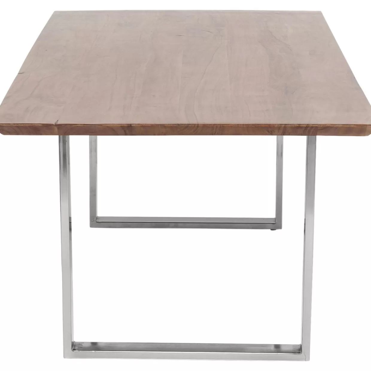 Tavolo design KARE Symphony - Finitura cromo scuro elegante, misura 200x100 cm - Ideale per interni moderni
