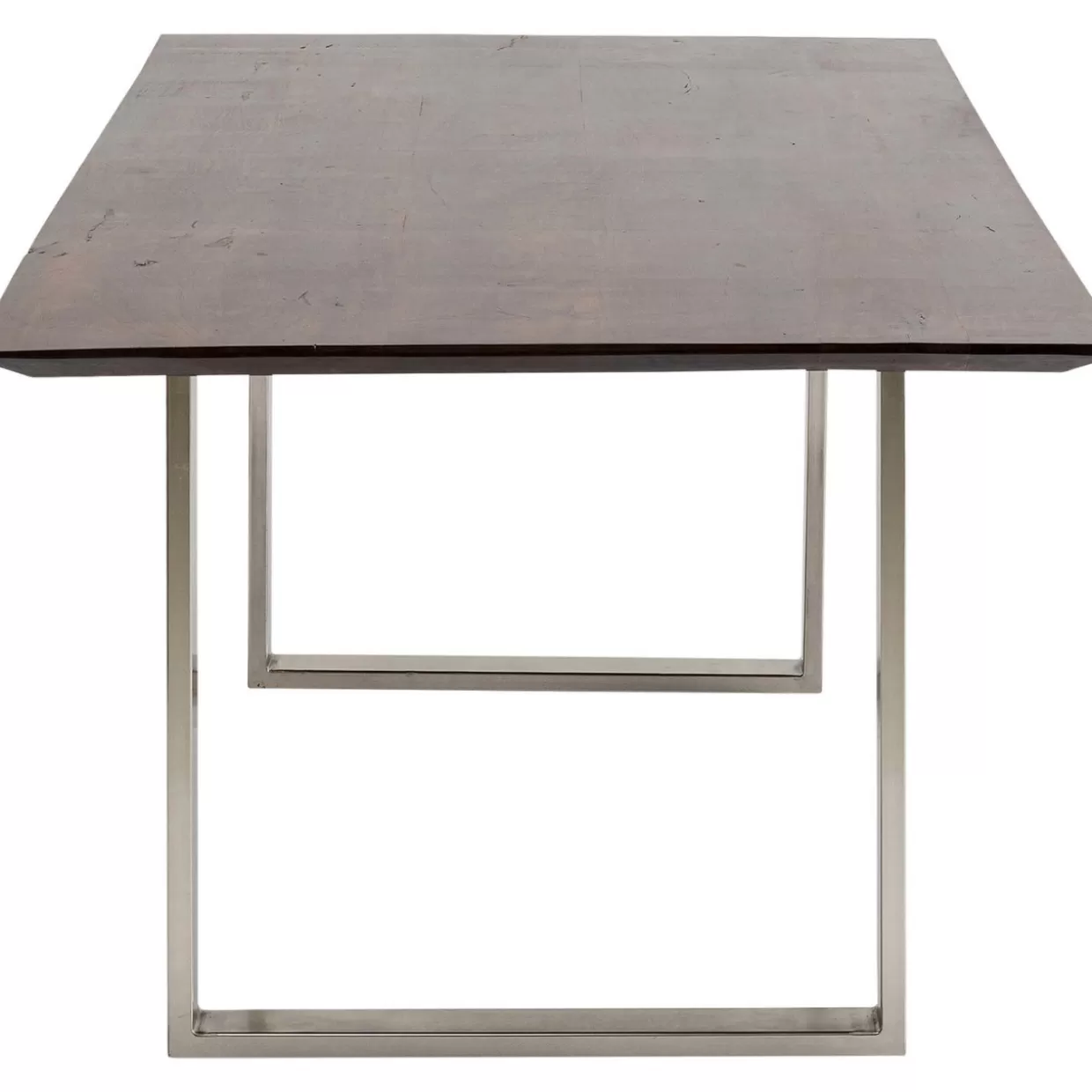 Tavolo design KARE Symphony - Finitura cromo scuro elegante, misura 200x100 cm - Ideale per interni moderni