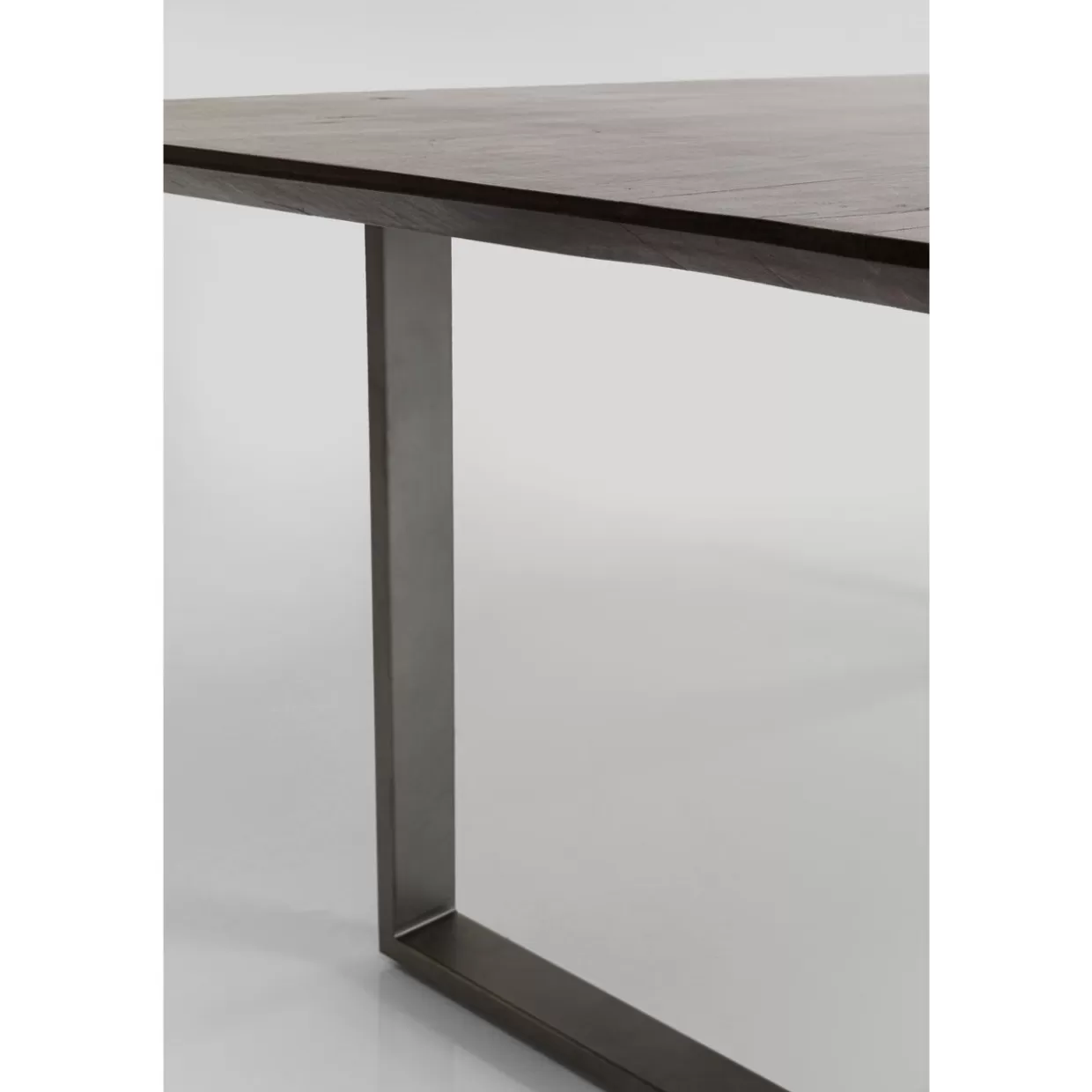 Tavolo Symphony in Acciaio Brunito - Design Industriale KARE, 200x100 cm per Ambienti Moderni

（：，