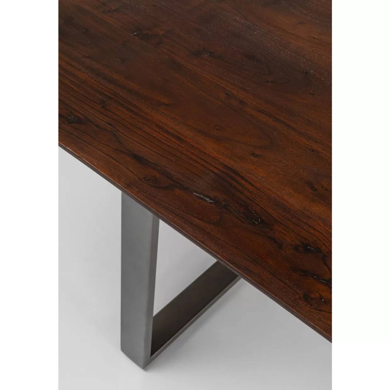 Tavolo Symphony in Acciaio Brunito - Design Industriale KARE, 200x100 cm per Ambienti Moderni

（：，