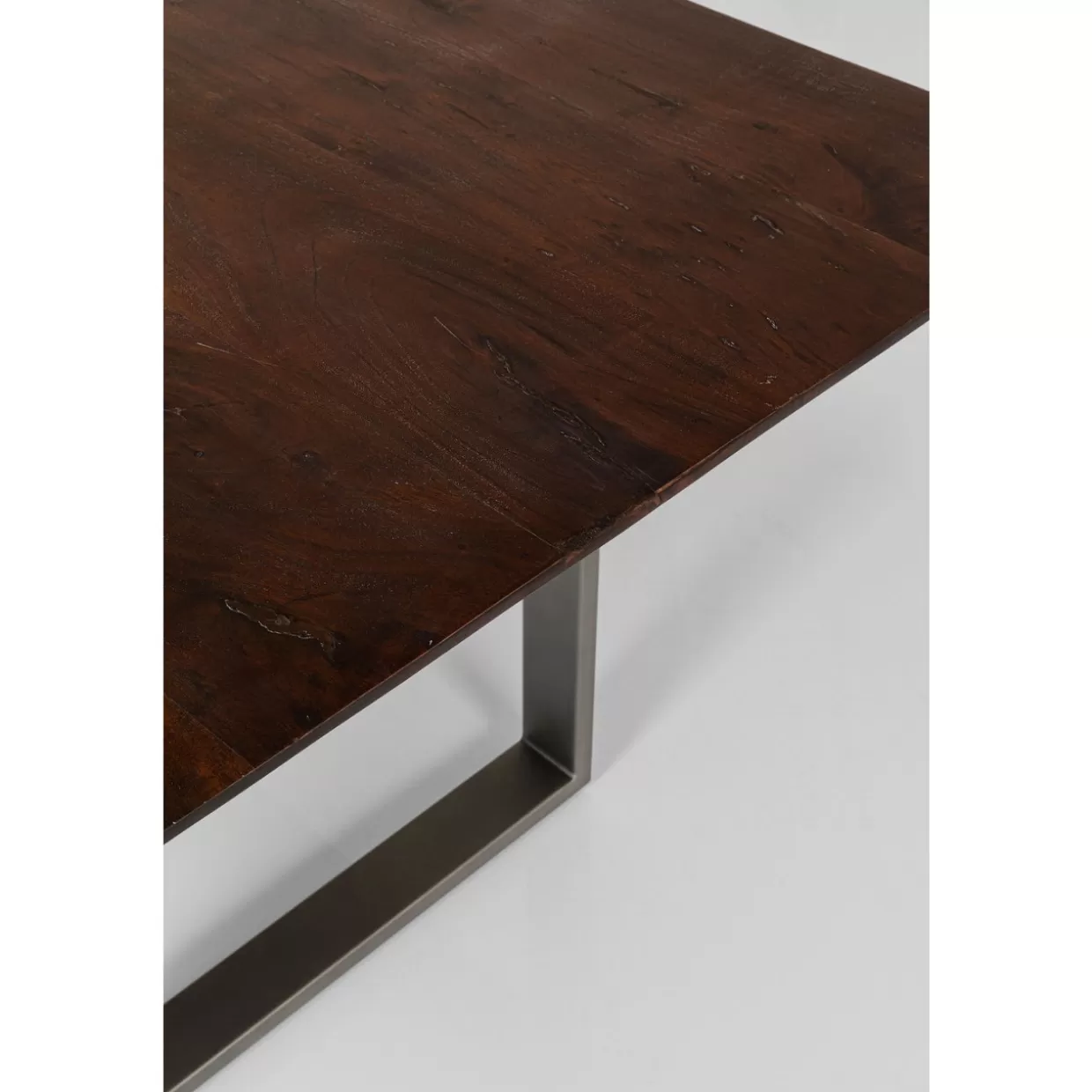 Tavolo Symphony in Acciaio Brunito - Design Industriale KARE, 200x100 cm per Ambienti Moderni

（：，