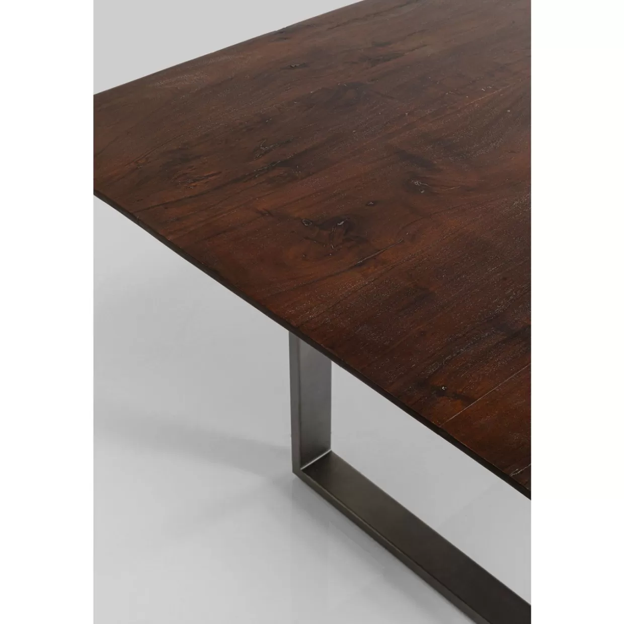 Tavolo Symphony in Acciaio Brunito - Design Industriale KARE, 200x100 cm per Ambienti Moderni

（：，