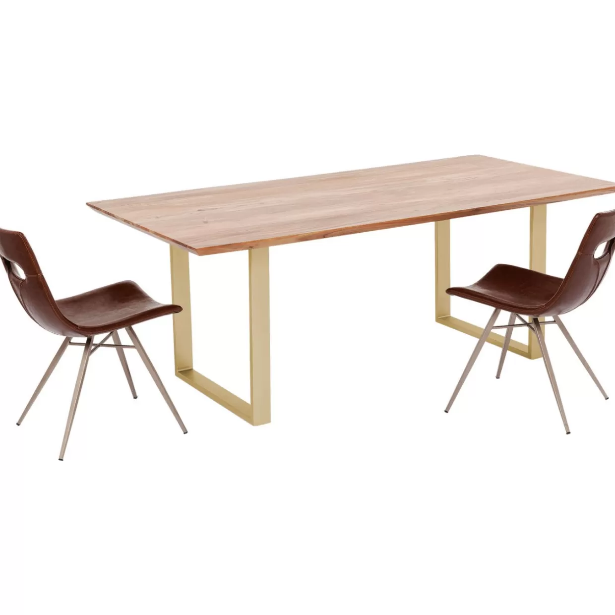 Tavolo Sinfonia in Ottone KARE Design - Elegante tavolo da pranzo 180 cm x 90 con finitura metallizzata