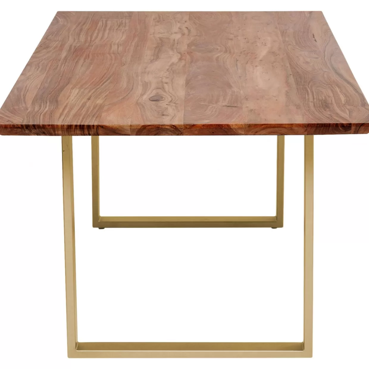 Tavolo Sinfonia in Ottone KARE Design - Elegante tavolo da pranzo 180 cm x 90 con finitura metallizzata