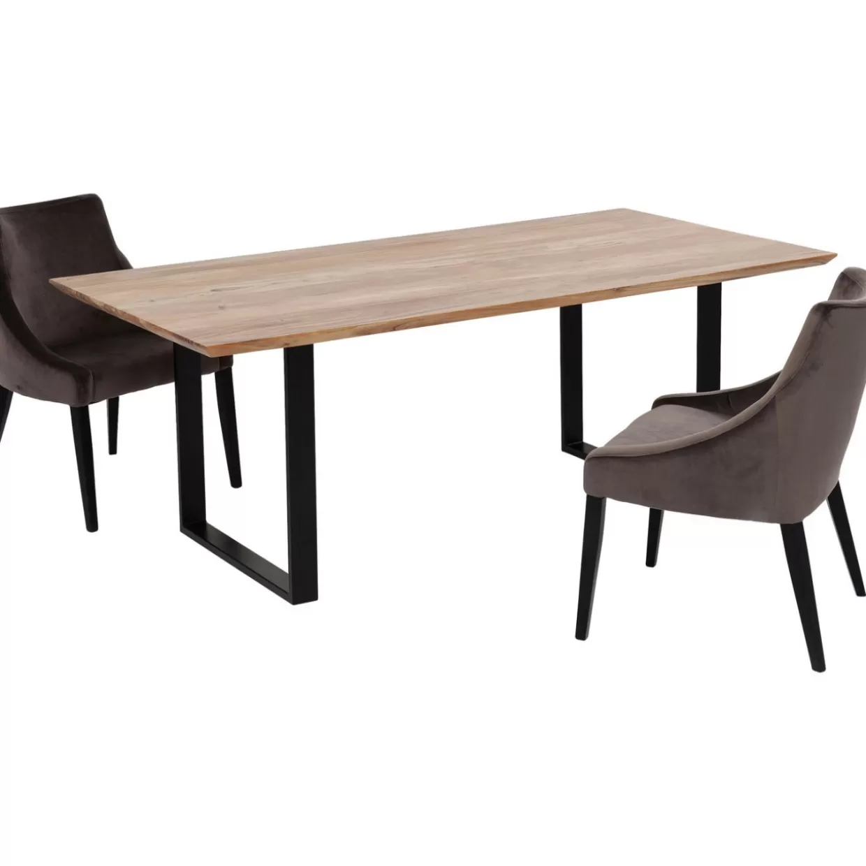 Tavolo da pranzo Symphony in stile KARE - Design contemporaneo in nero opaco 180x90 cm per ambienti raffinati