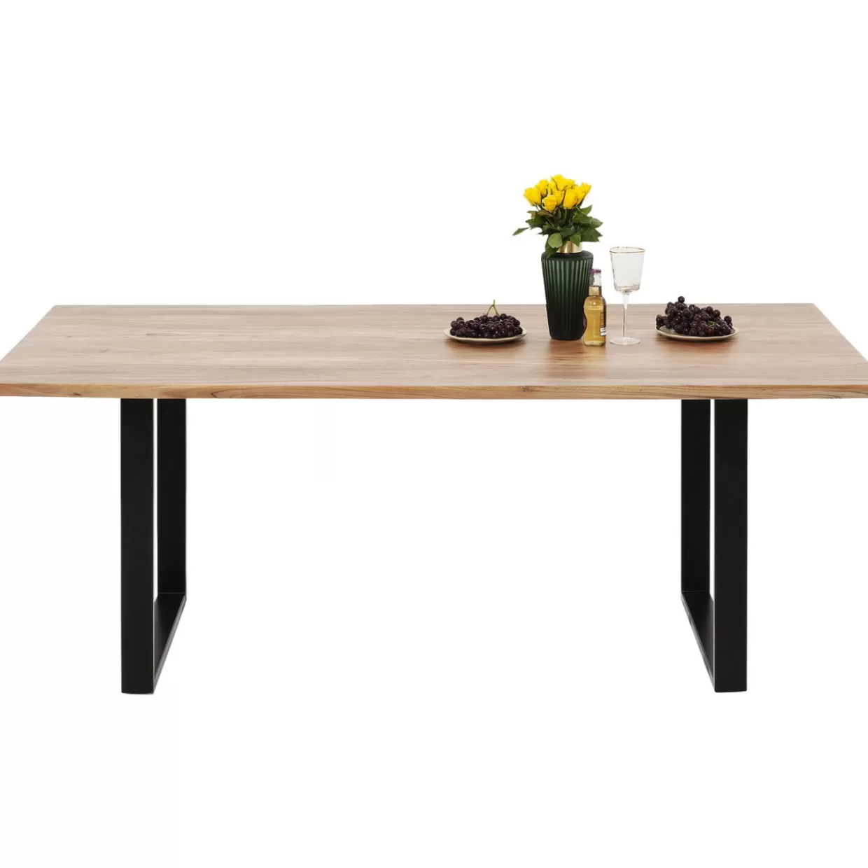 Tavolo da pranzo Symphony in stile KARE - Design contemporaneo in nero opaco 180x90 cm per ambienti raffinati