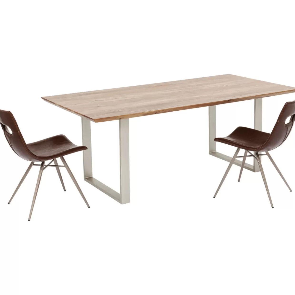 Tavolo Design Elegante Symphony - Finitura Argento con Misure 200x100 cm per Arredamento Moderno