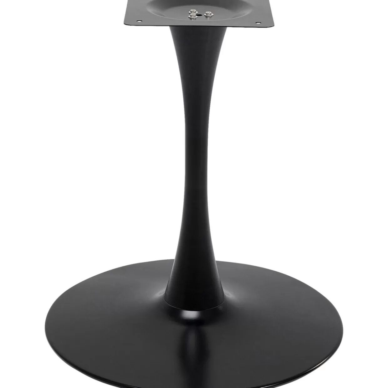 Tavolo Moderno Schickeria Nero con Struttura Design KARE - Diametro 110 cm per Interni Ricercati