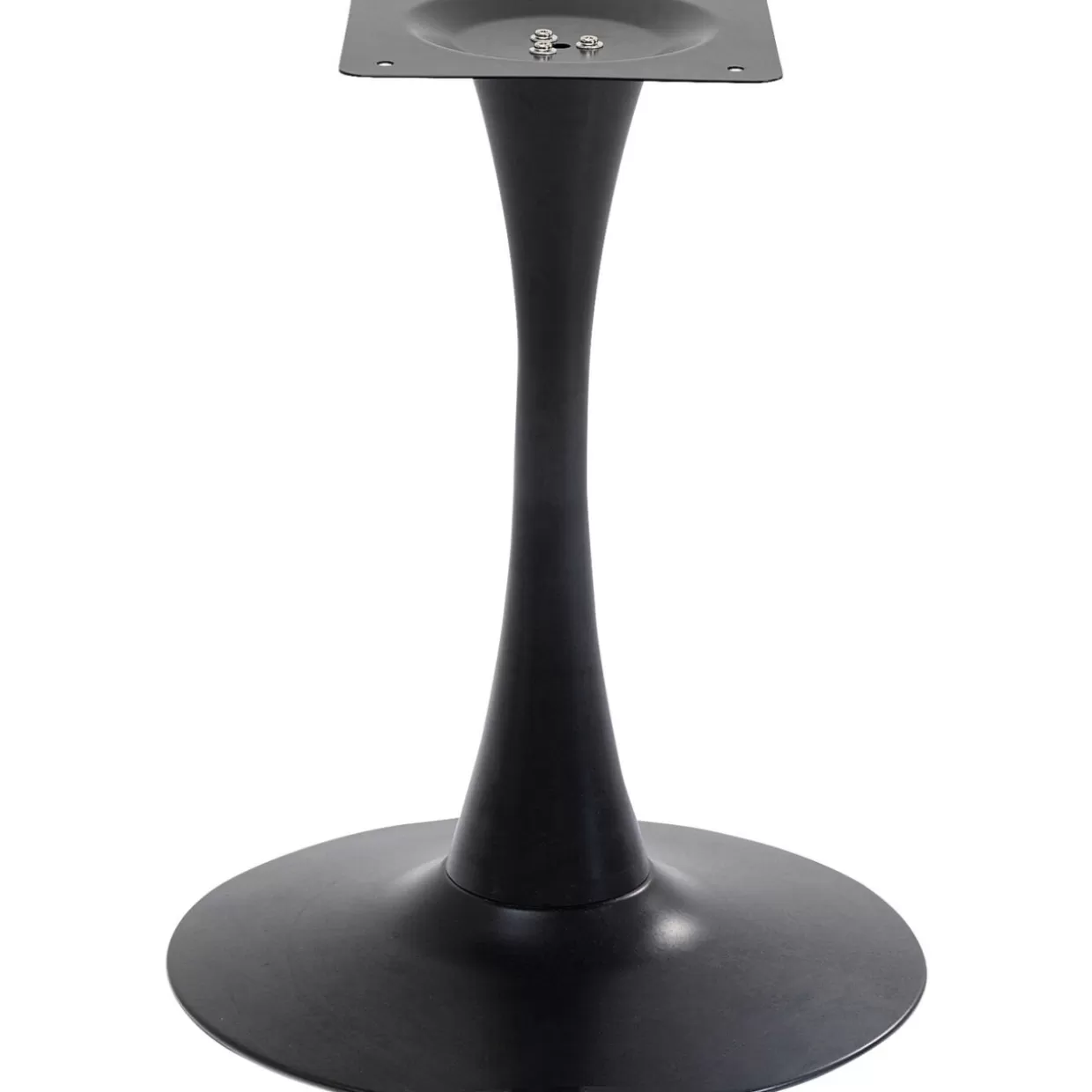 Tavolo Moderno KARE con Base Schickeria - Nero Intenso, Diametro 80 cm per Ambienti Ricercati