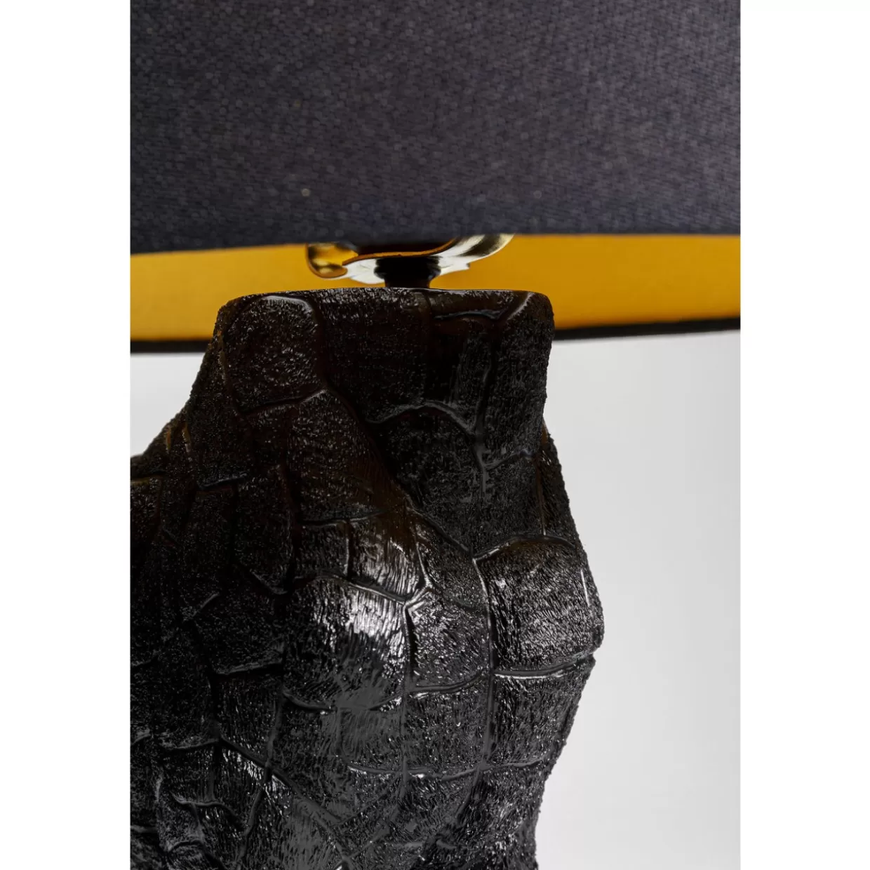 Lampada da Tavolo Giraffa Stilizzata in Nero Opaco - Design Moderno per Arredamento