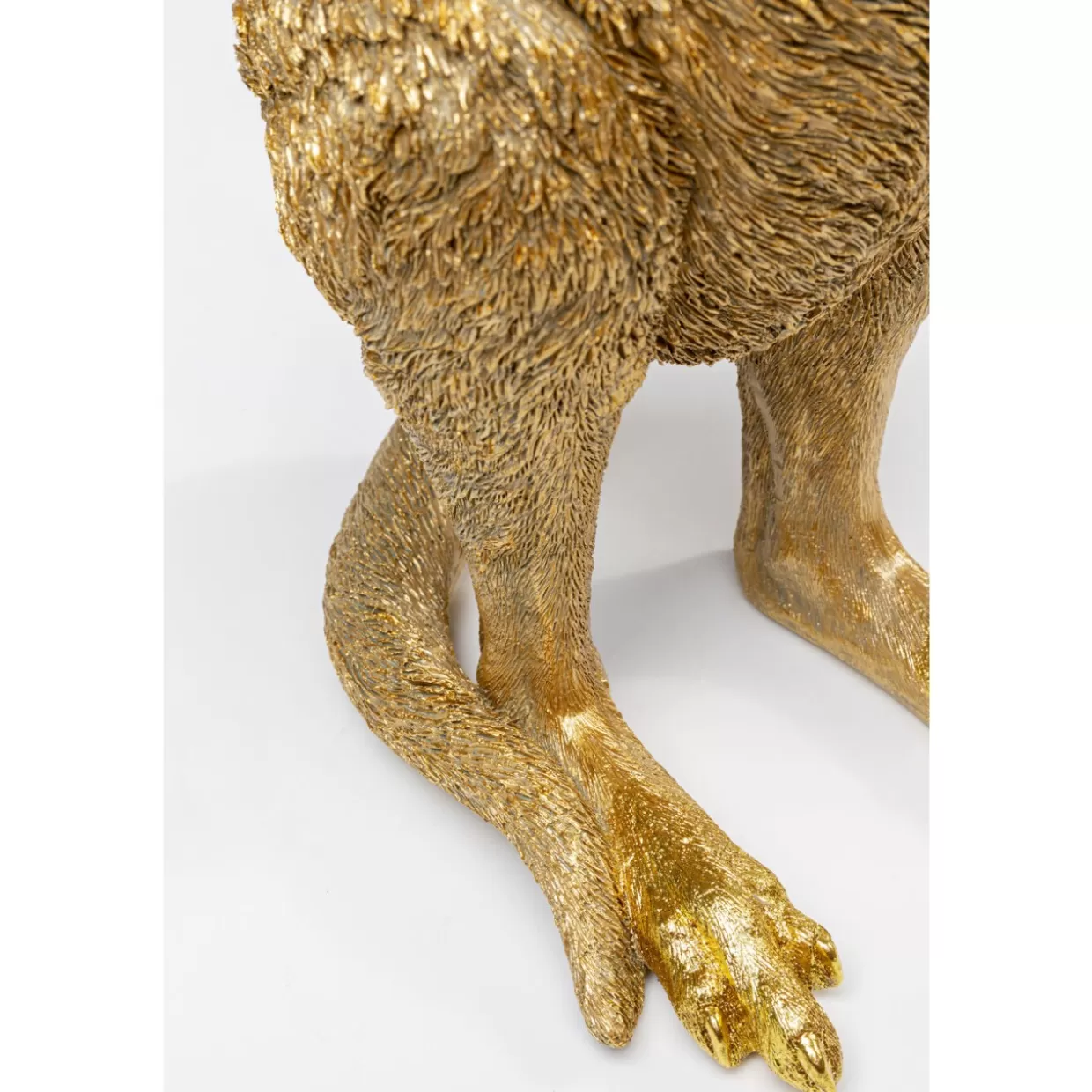 Lampada decorativa KANGAROO in stile moderno - Scultura illuminata a forma di canguro dorato, altezza 46 cm per arredo contemporaneo | Design esclusivo KARE
