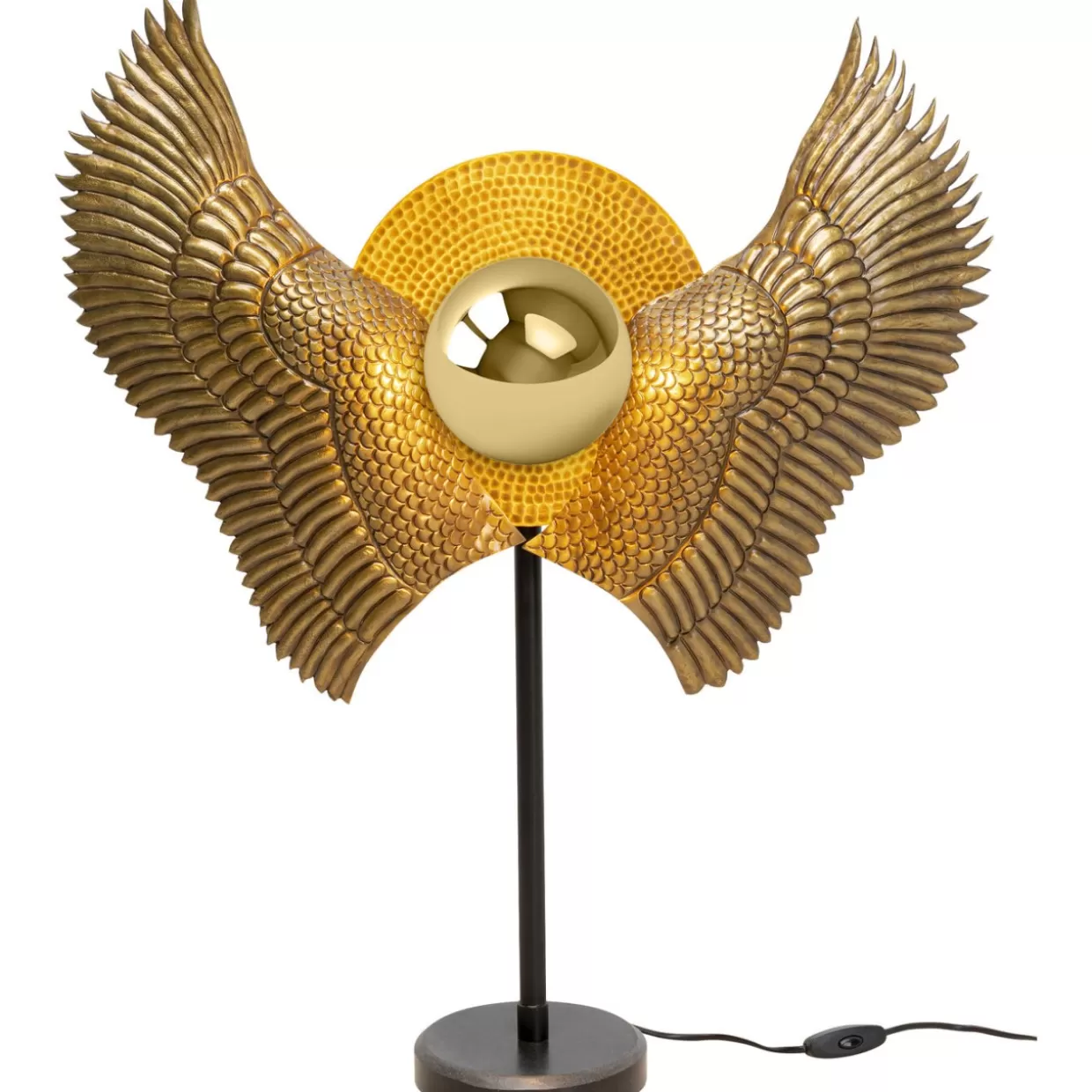 Lampada da Tavolo Bird Wings con Ali Decorativi - Design Moderno KARE, 76 cm
