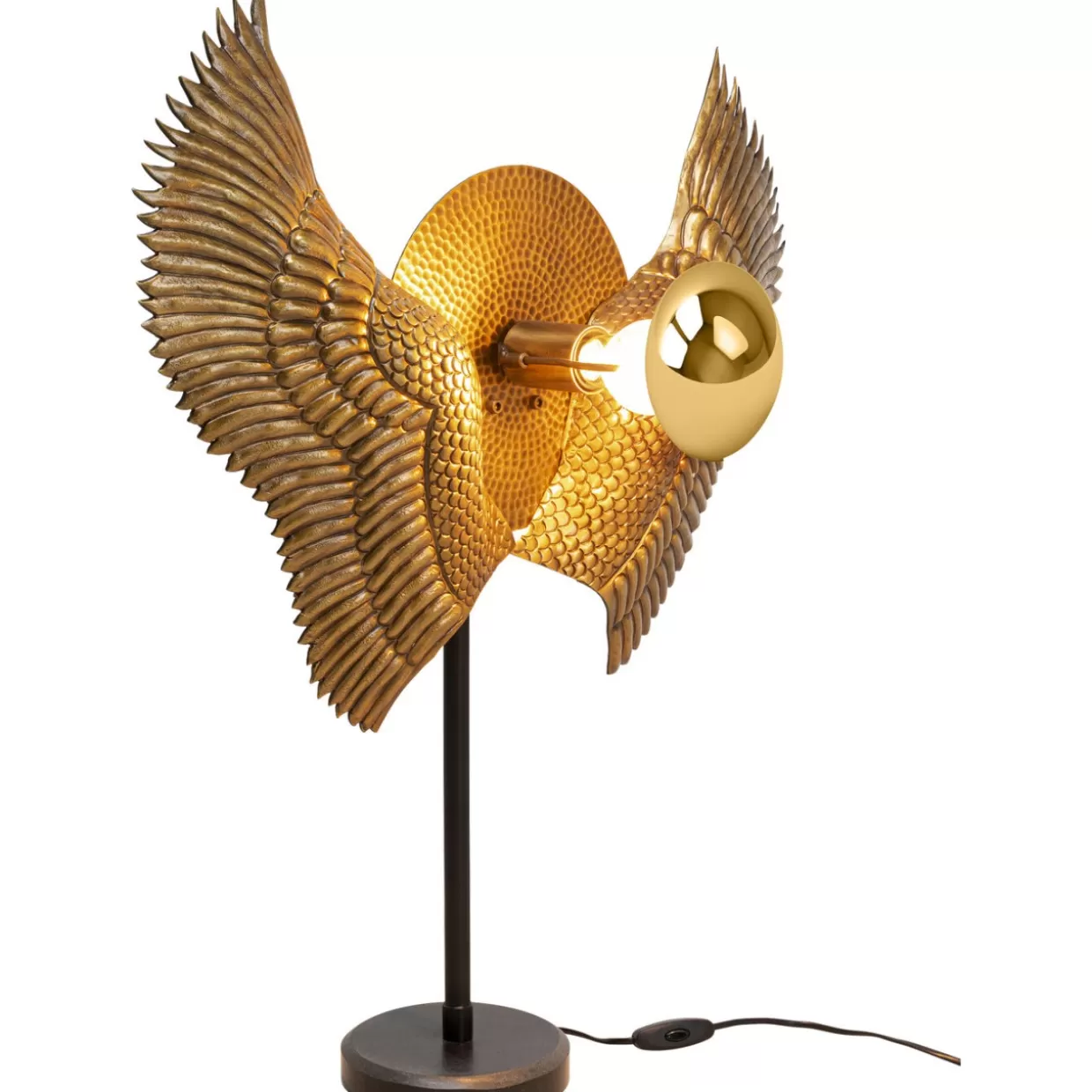 Lampada da Tavolo Bird Wings con Ali Decorativi - Design Moderno KARE, 76 cm