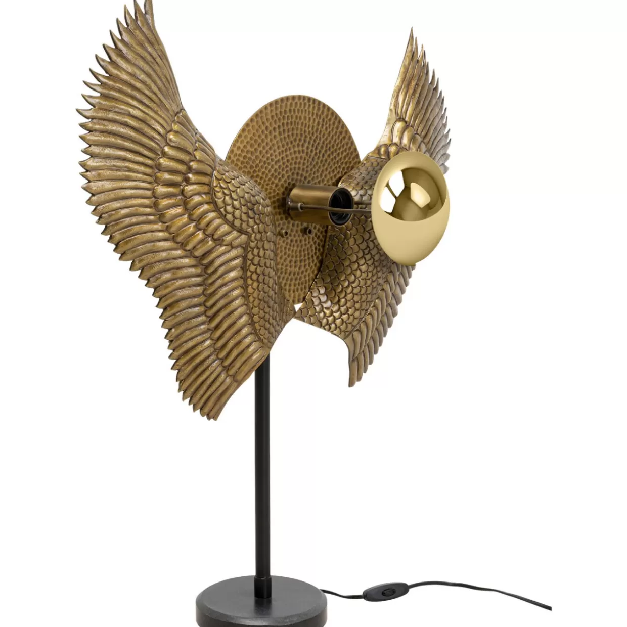 Lampada da Tavolo Bird Wings con Ali Decorativi - Design Moderno KARE, 76 cm