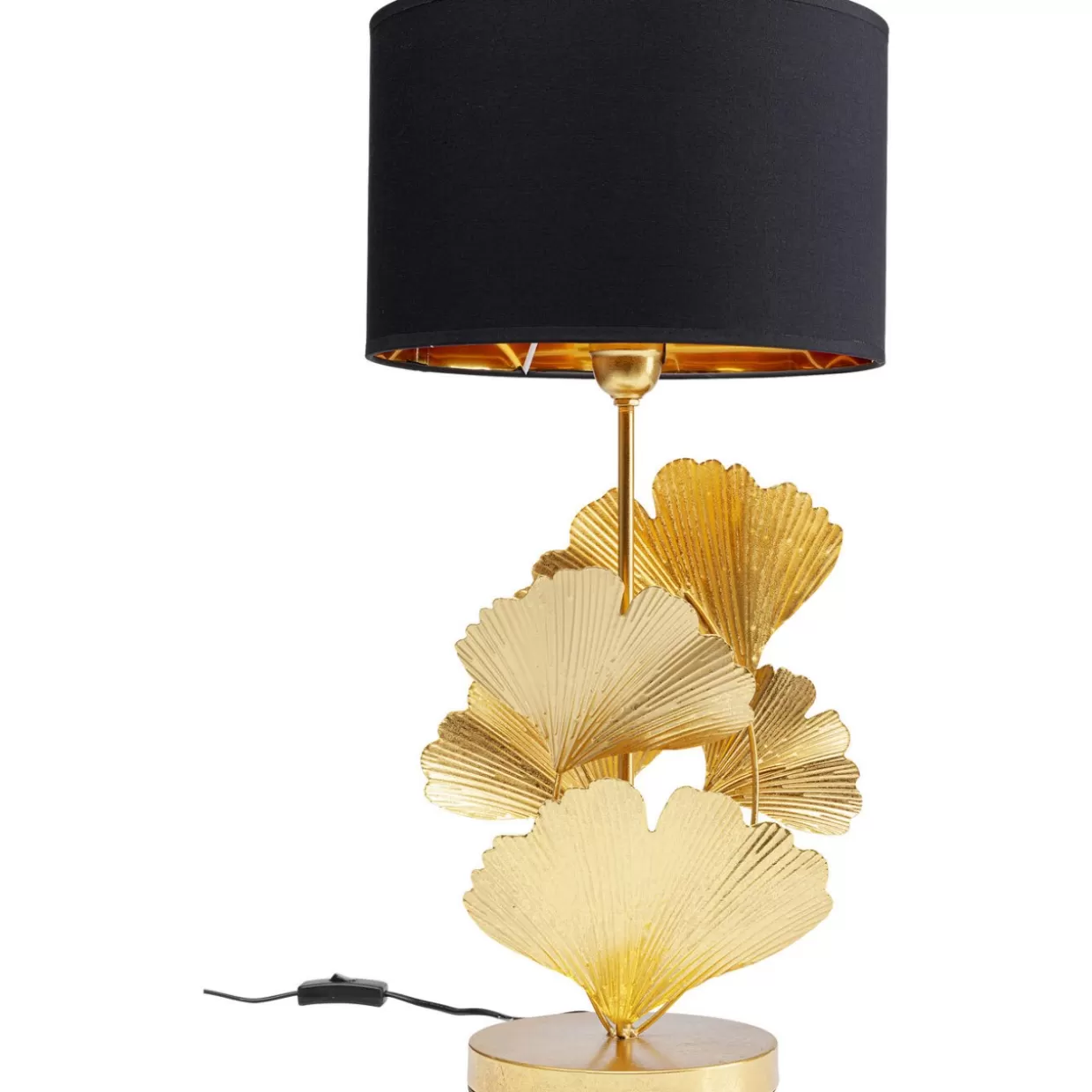 KARE Design: Lampada da Tavolo Flores in Oro, Elegante Design Moderno per Ambienti Ricercati