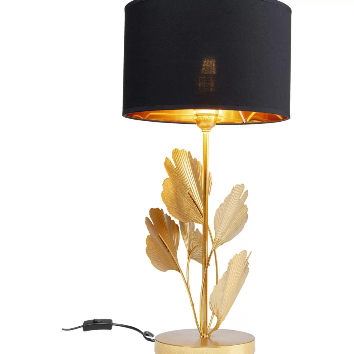 KARE Design: Lampada da Tavolo Flores in Oro, Elegante Design Moderno per Ambienti Ricercati
