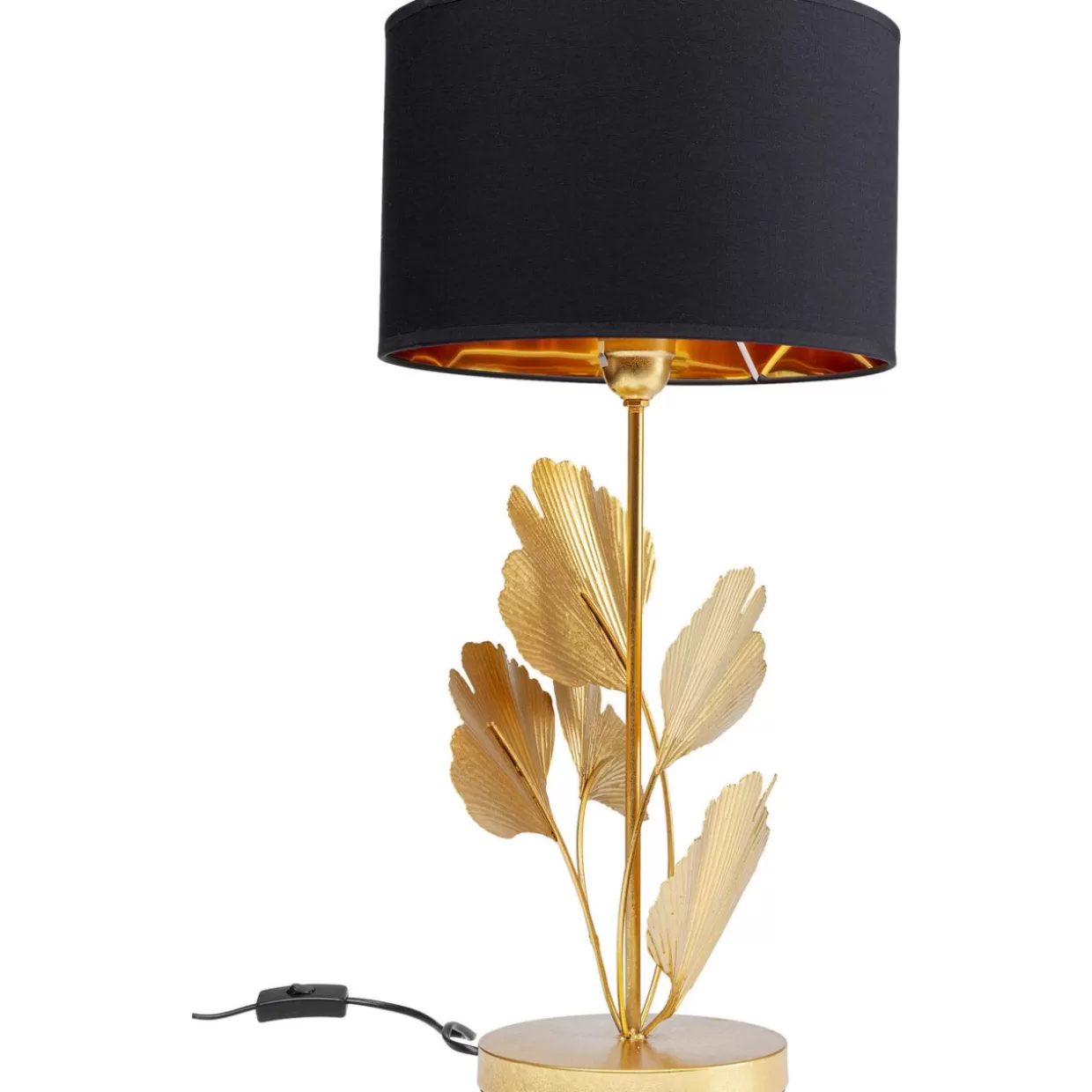 KARE Design: Lampada da Tavolo Flores in Oro, Elegante Design Moderno per Ambienti Ricercati
