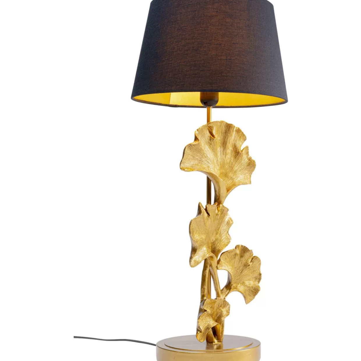 Lampada da Tavolo Foglia Dorata KARE - Illuminazione Elegante per Ambienti Moderni