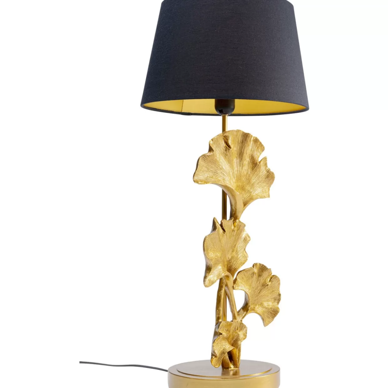 Lampada da Tavolo Foglia Dorata KARE - Illuminazione Elegante per Ambienti Moderni