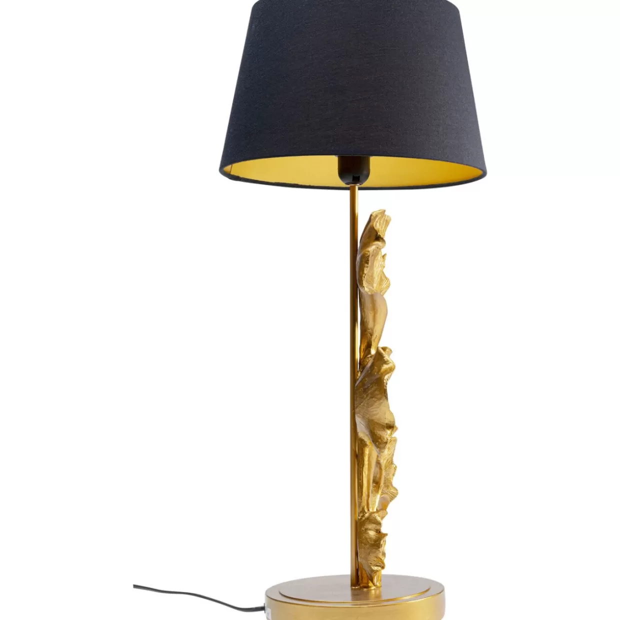 Lampada da Tavolo Foglia Dorata KARE - Illuminazione Elegante per Ambienti Moderni