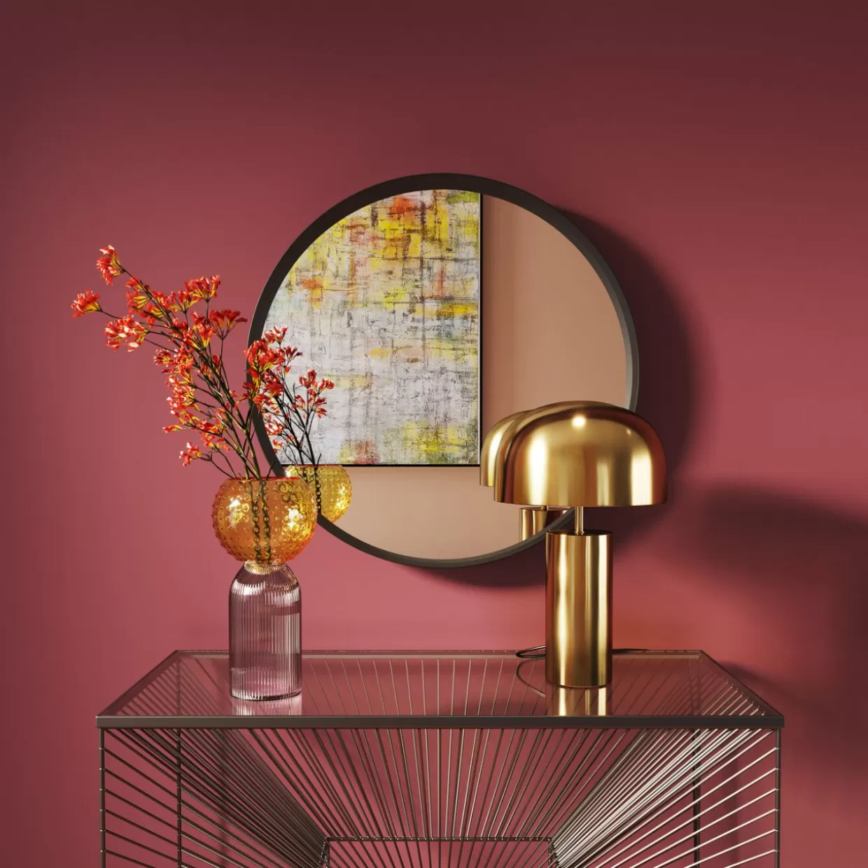 Lampada da Tavolo Loungy Oro - Design Elegante KARE per Arredamento Moderno
