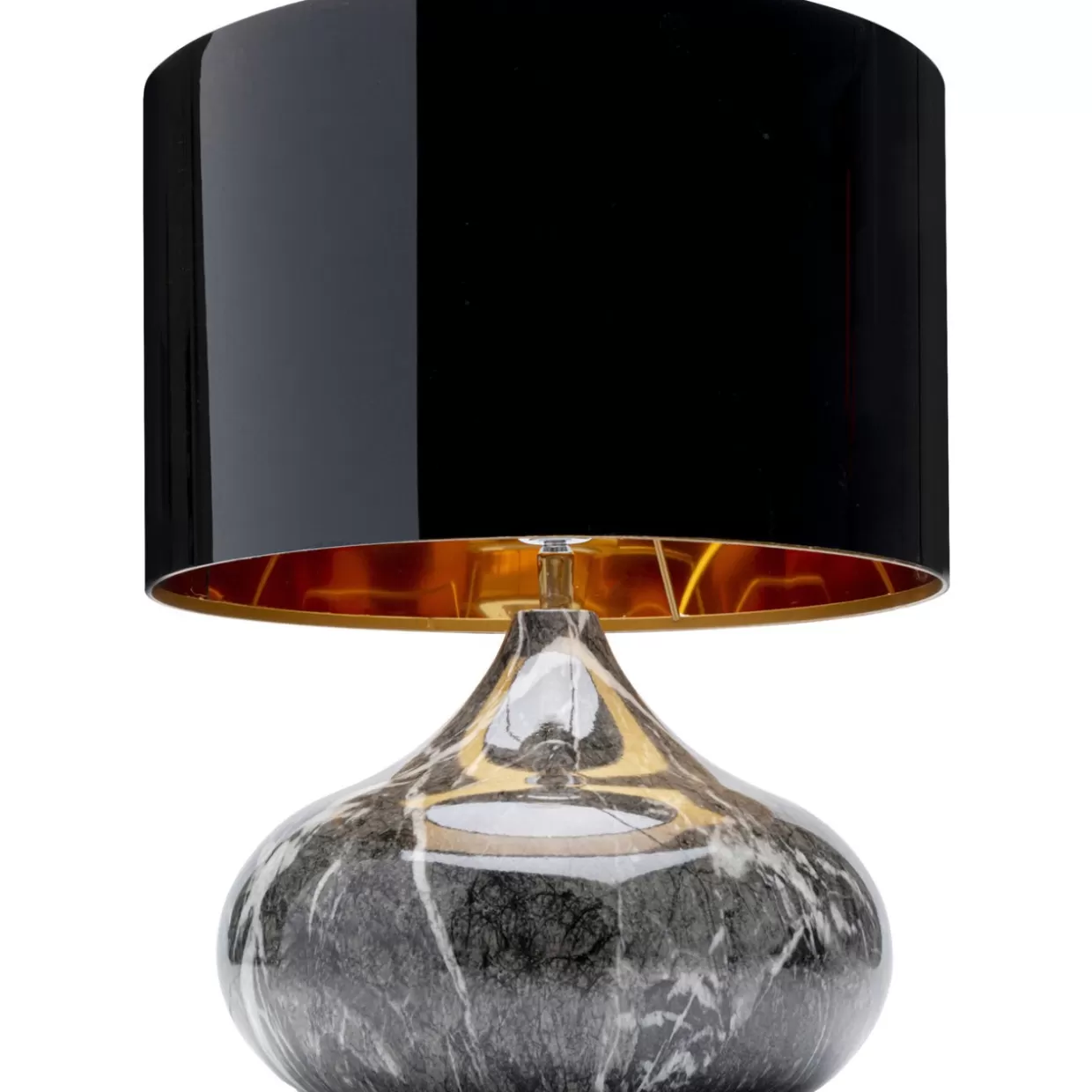 Lampada da Tavolo Mamo Deluxe Grigio Antracite - Design Moderno KARE, Altezza 38 cm