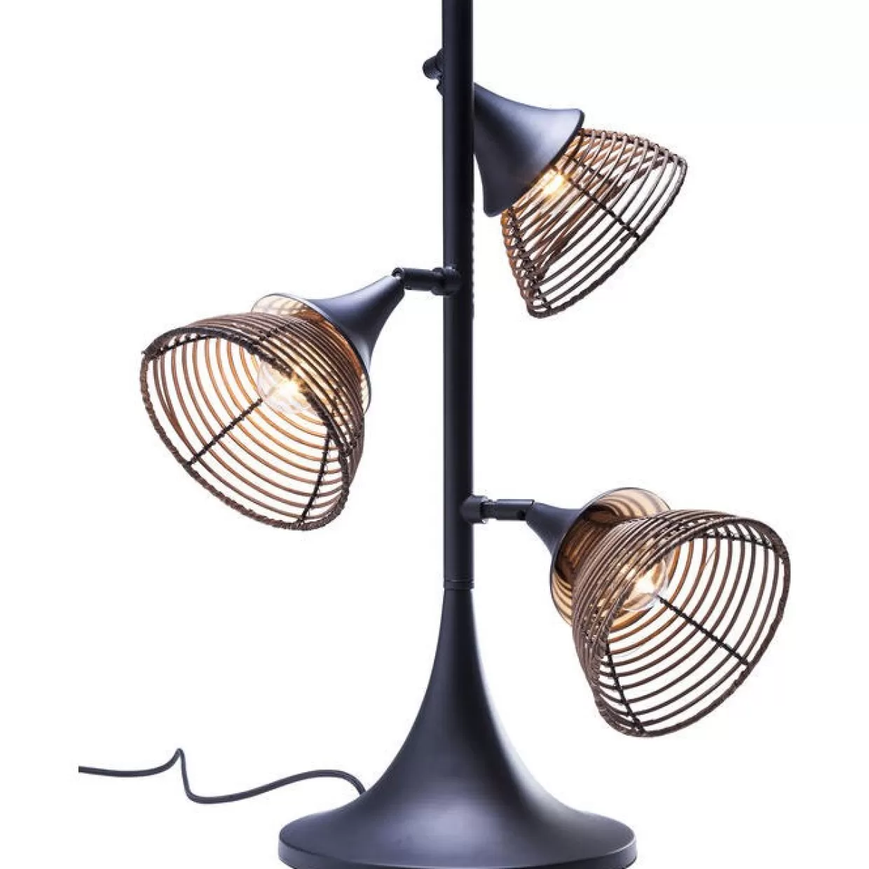 Lampada da tavolo con paralume in vimini naturale - Design contemporaneo KARE per atmosfere accoglienti