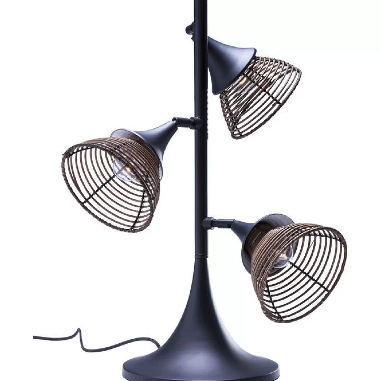Lampada da tavolo con paralume in vimini naturale - Design contemporaneo KARE per atmosfere accoglienti