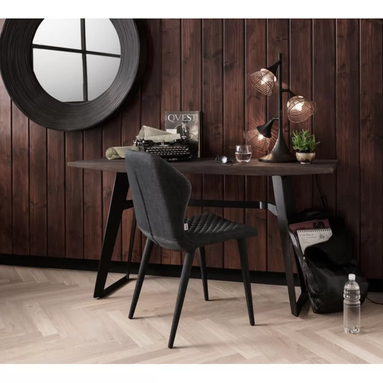 Lampada da tavolo con paralume in vimini naturale - Design contemporaneo KARE per atmosfere accoglienti