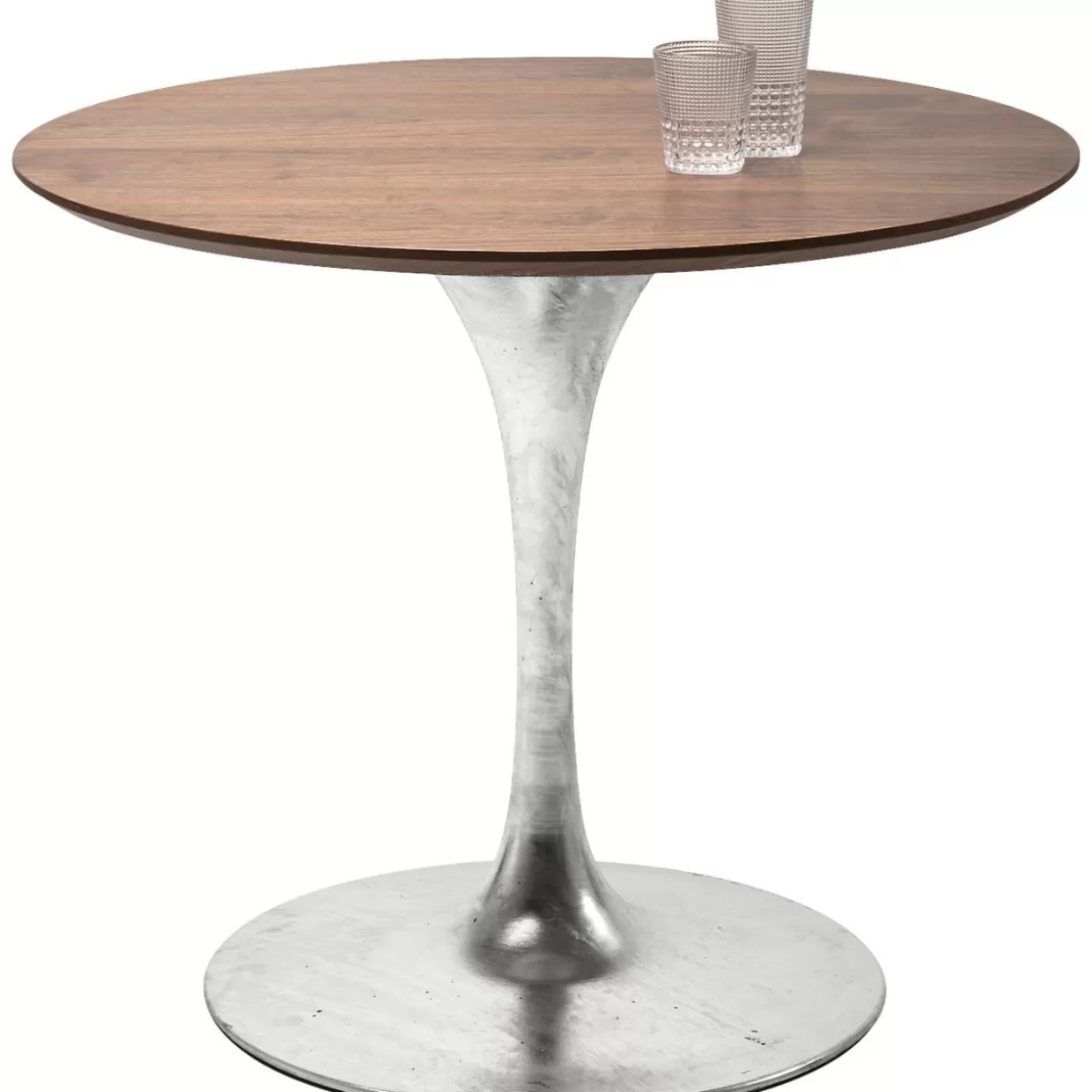 Tavolo Rotondo Invito in Noce Massello Ø90cm - Design Elegante per Arredamento Raffinato