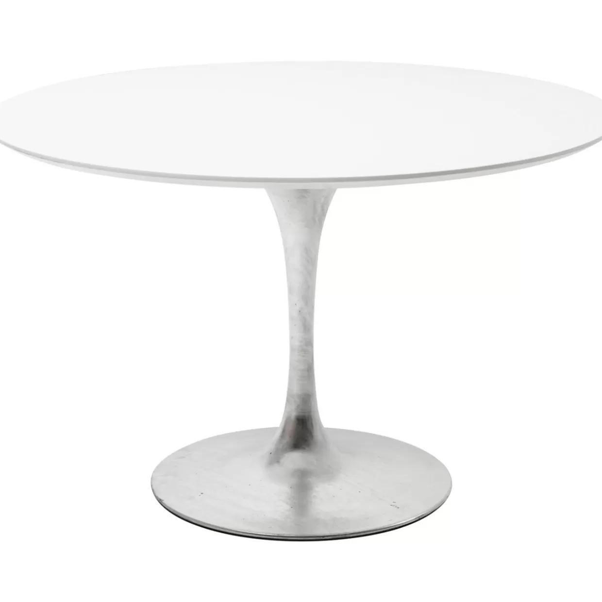 KARE Design Tavolo Elegante Invitation Rotondo Bianco - Diametro 120 cm per Pranzi Raffinati