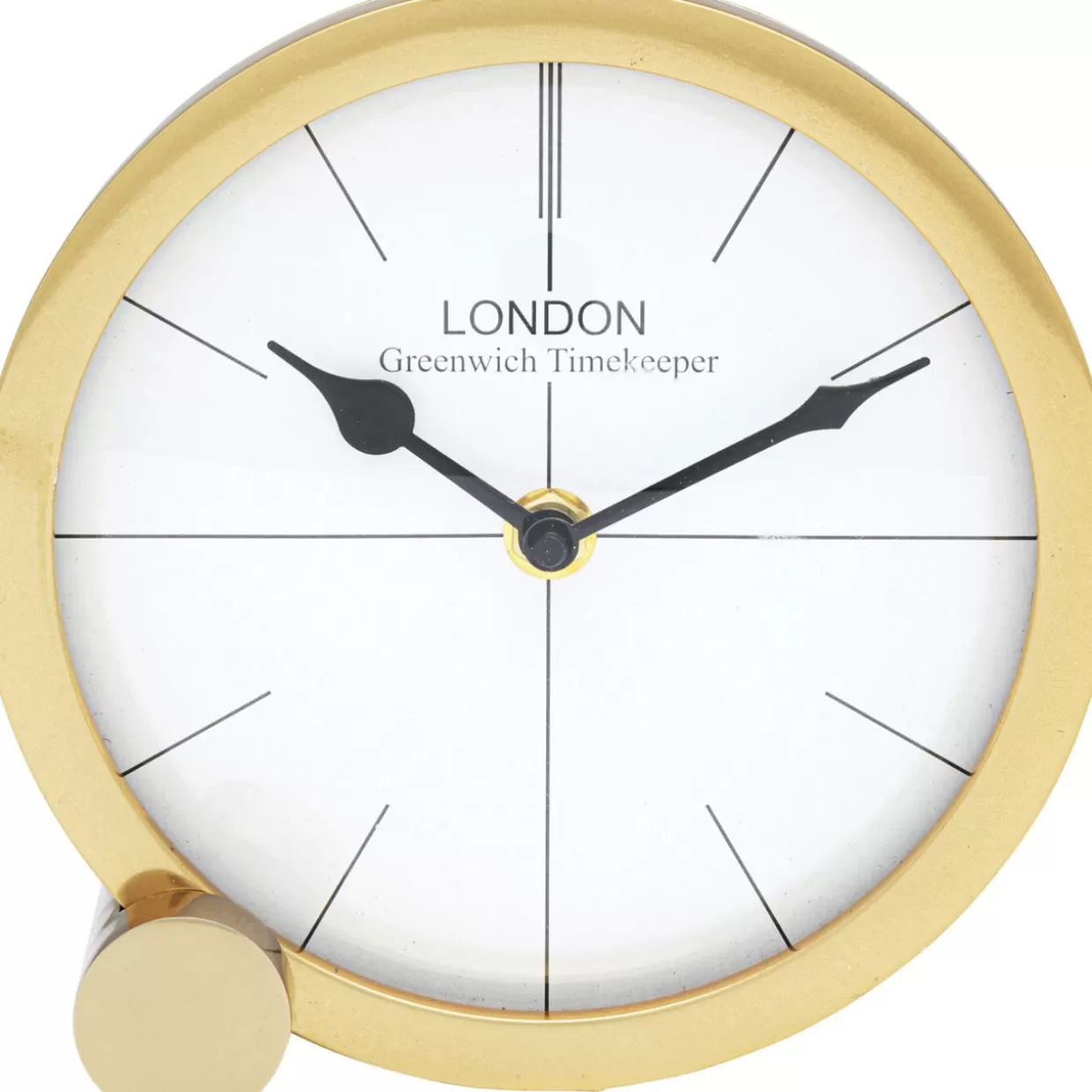 Orologio da Tavolo Circle di KARE Design - Diametro 17 cm, Eleganza Minimalista per Arredi Contemporanei