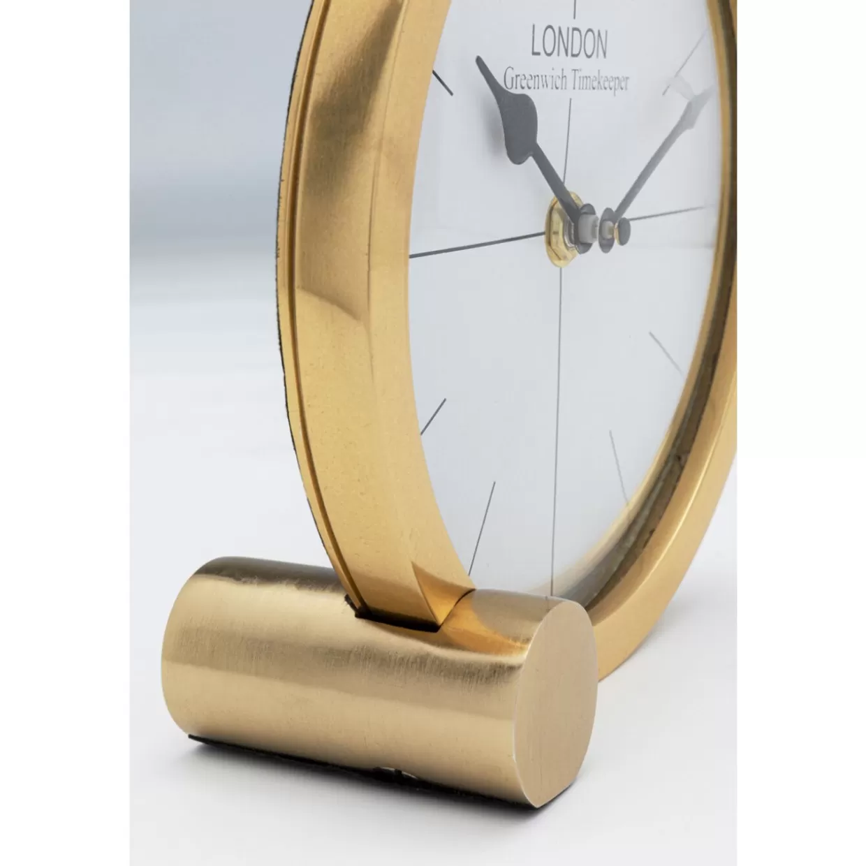 Orologio da Tavolo Circle di KARE Design - Diametro 17 cm, Eleganza Minimalista per Arredi Contemporanei