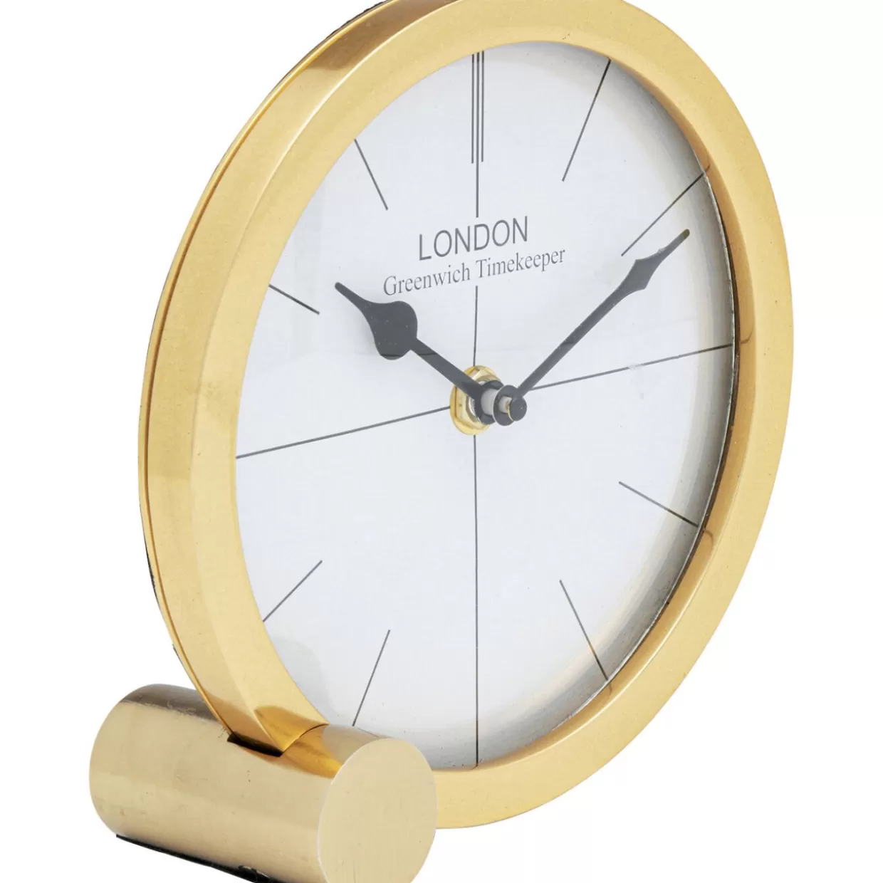 Orologio da Tavolo Circle di KARE Design - Diametro 17 cm, Eleganza Minimalista per Arredi Contemporanei