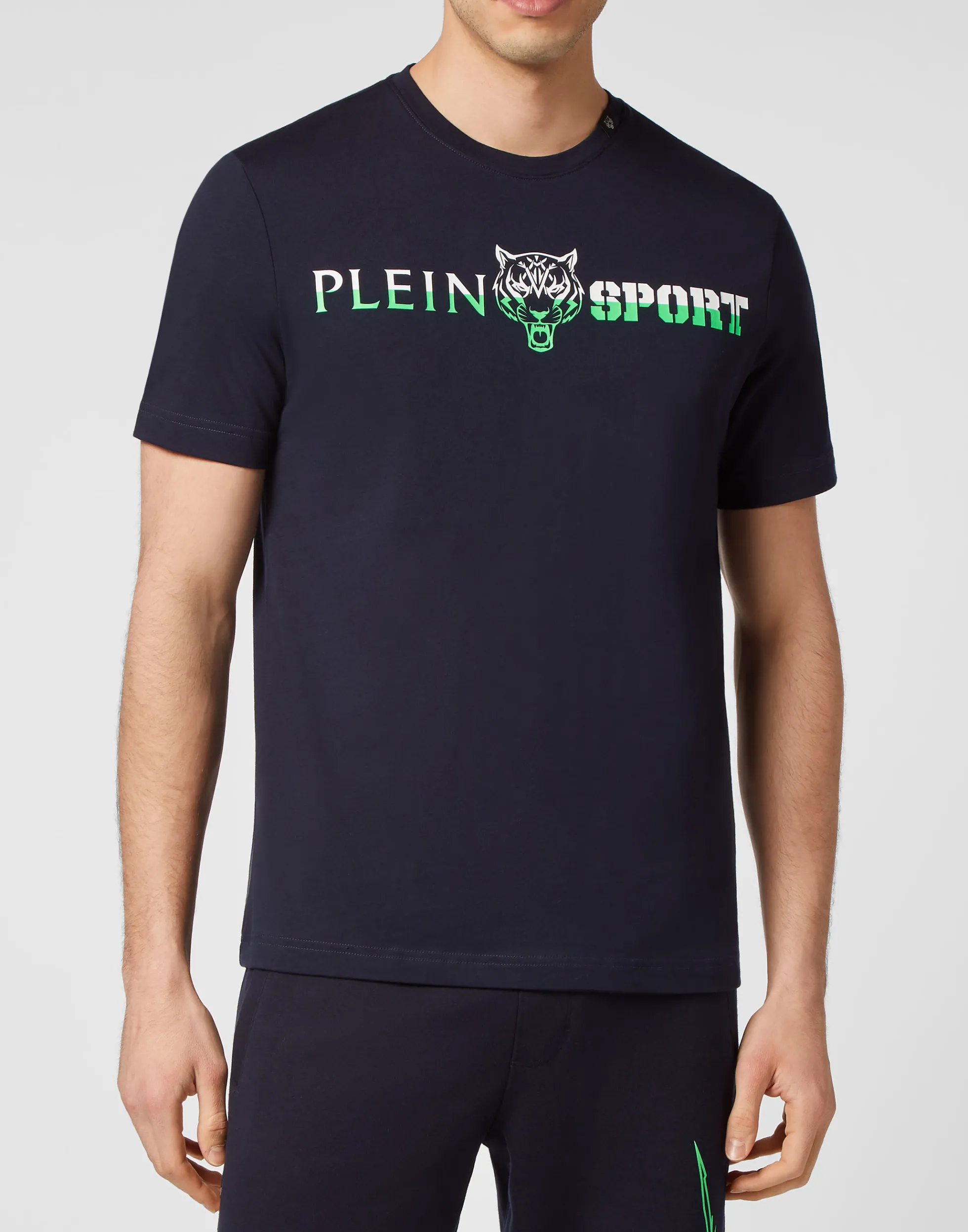 Maglietta Sportiva Plein Uomo: Scollo Tondo Comoda in Cotone per Allenamento e Tempo Libero - Essential Line
