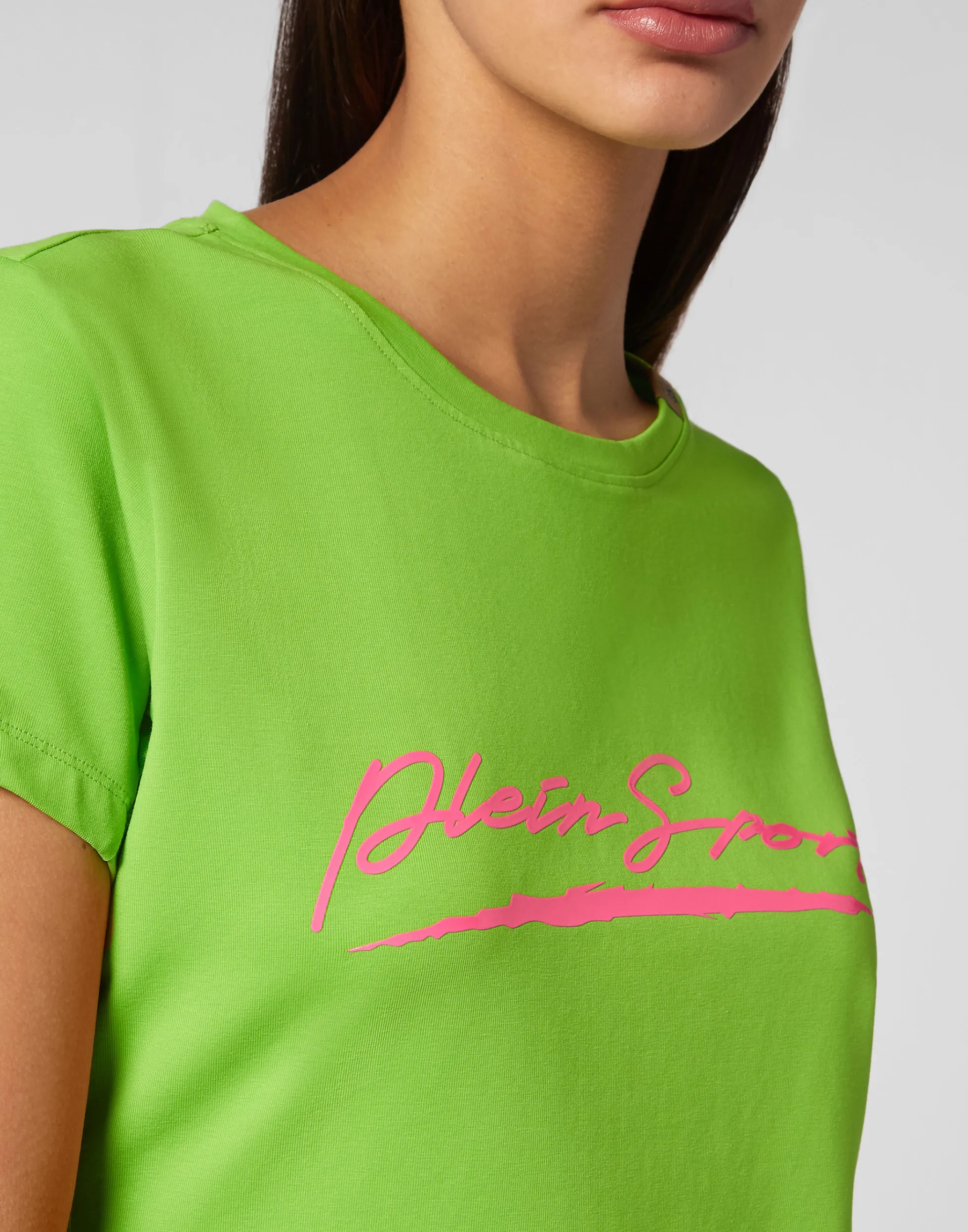 Maglietta Sportiva Donna con Scollo Tondo, Design Casual e Tessuto Traspirante per Allenamento e Tempo Libero