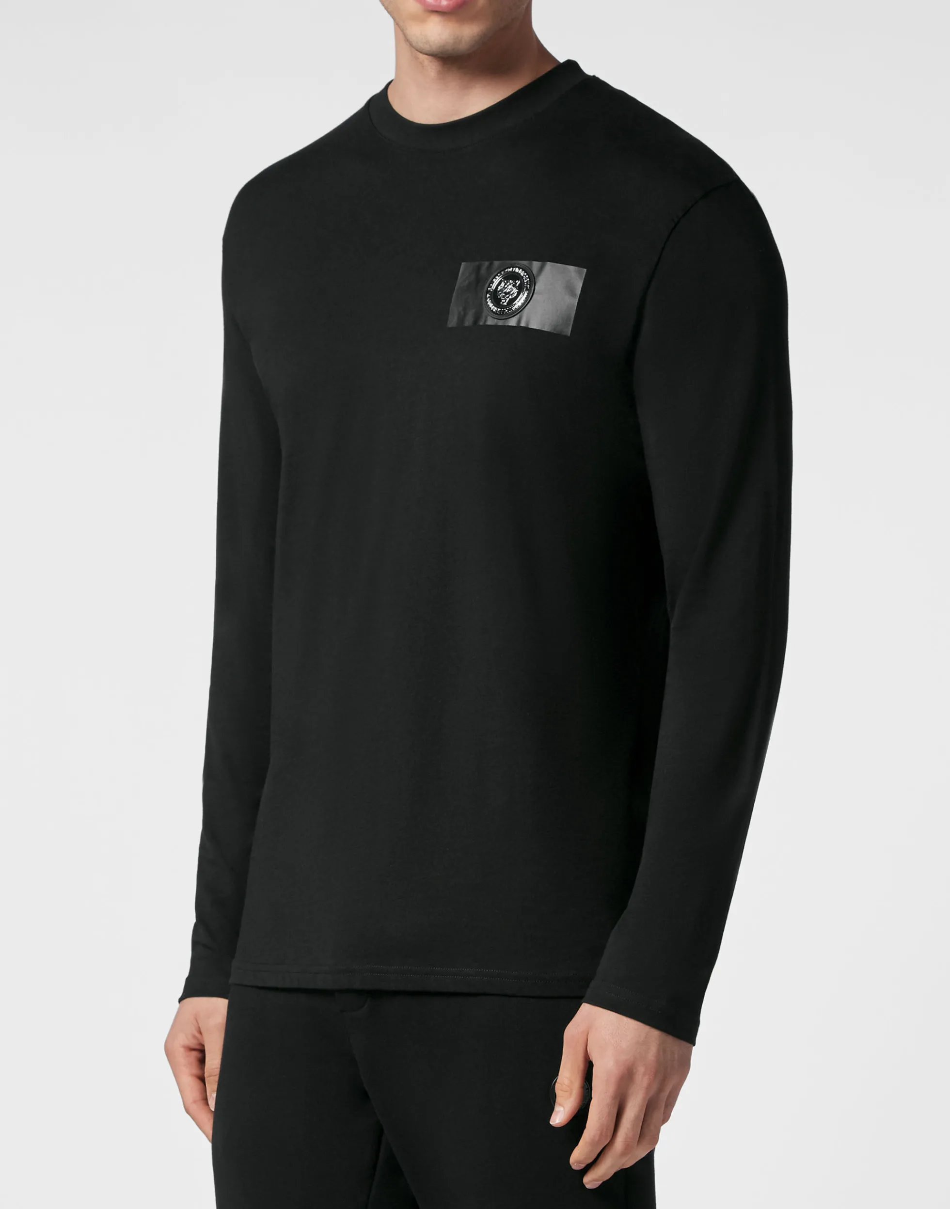 Maglietta Uomo a Manica Lunga Sportiva - Stampa Tigre Avvolgente con Scollo Tondo | Abbigliamento Casual Premium di Plein Sport per Stile Urbano e Confezione Comfort