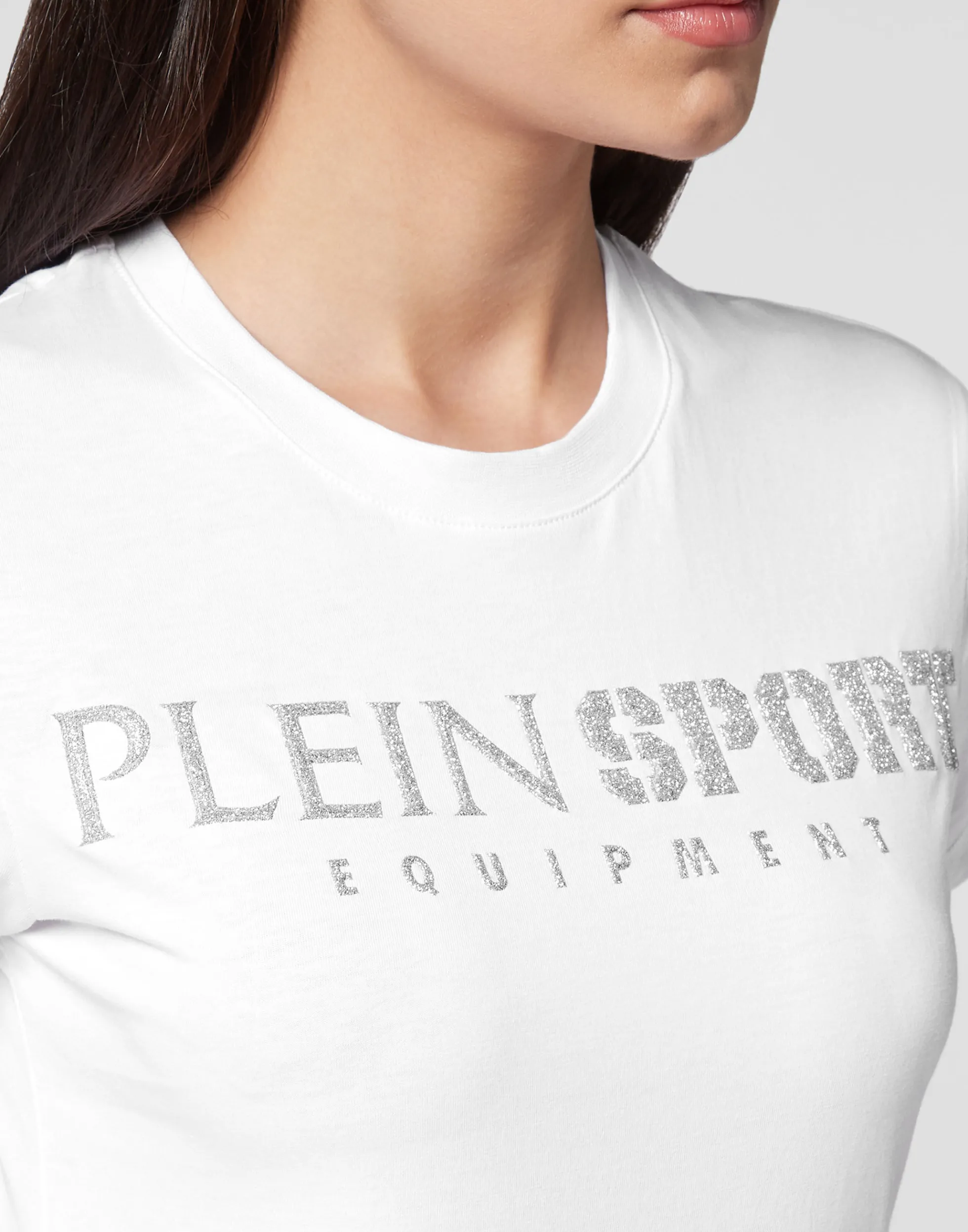 Maglietta Sportiva Femminile Plein Sport con Scollo Tondo - Design Attillato e Sensuale per Vestibilità Comoda e Aderente