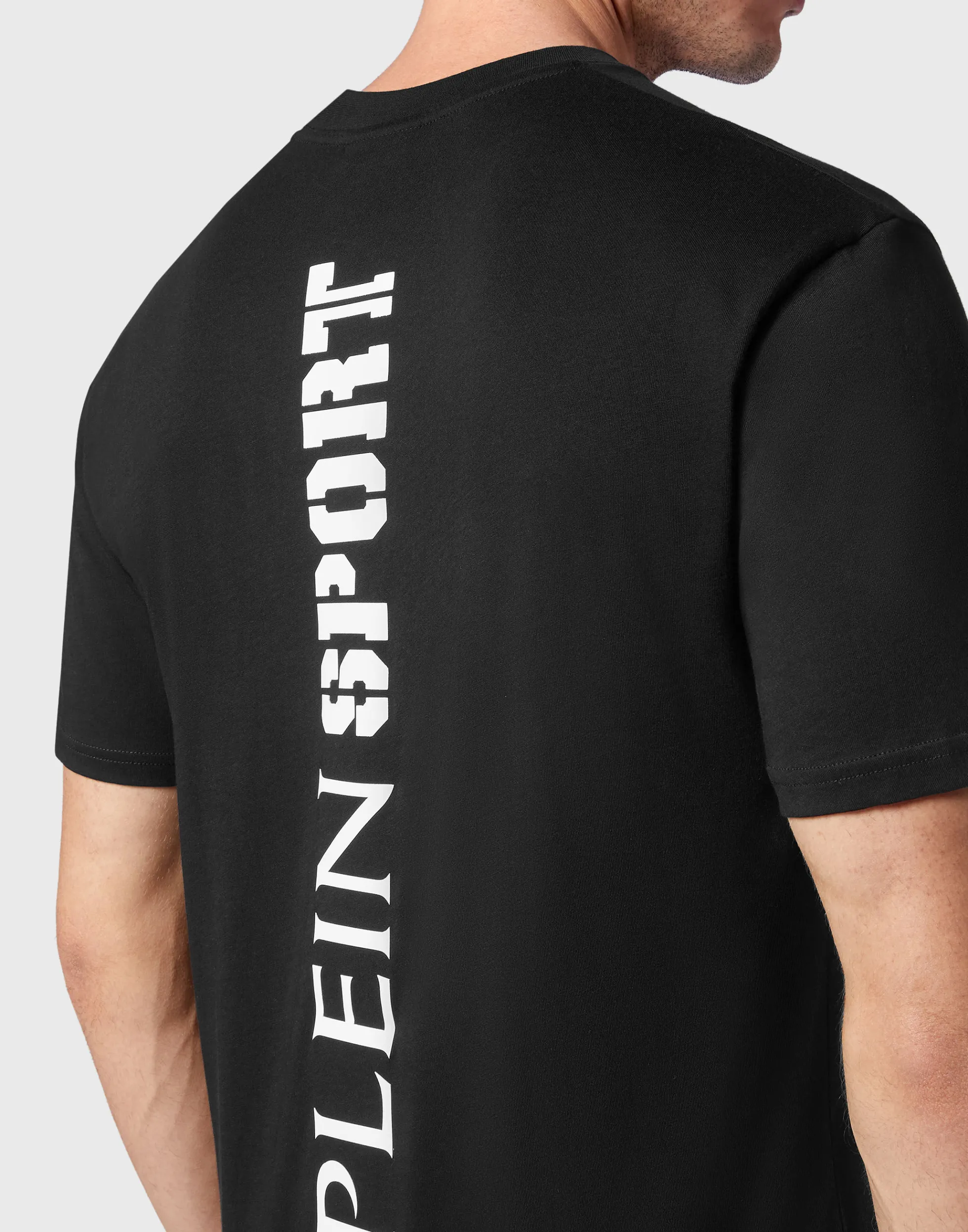 Maglietta Sportiva Uomo Scollo Tondo con Logo - Abbinamento Giornaliero in Cotone a Maniche Corte