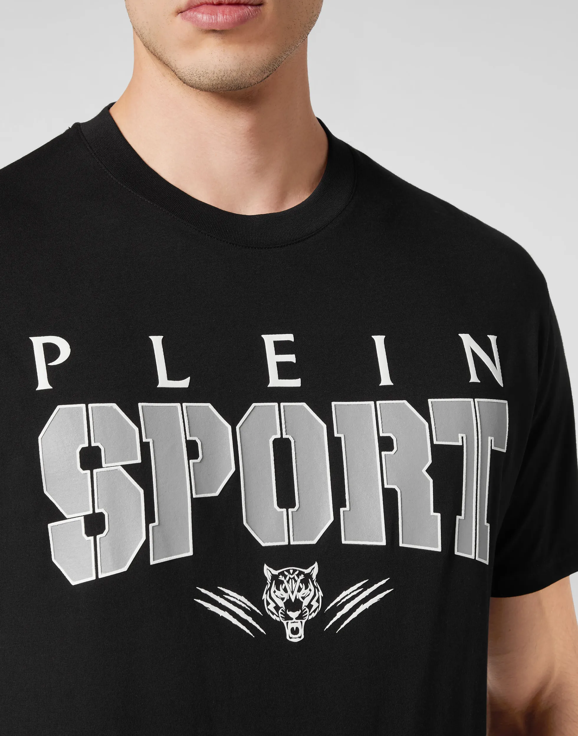 Maglietta Sportiva Essential Uomo - Collo Tondo Maniche Corte in Tessuto Traspirante Plein Sport