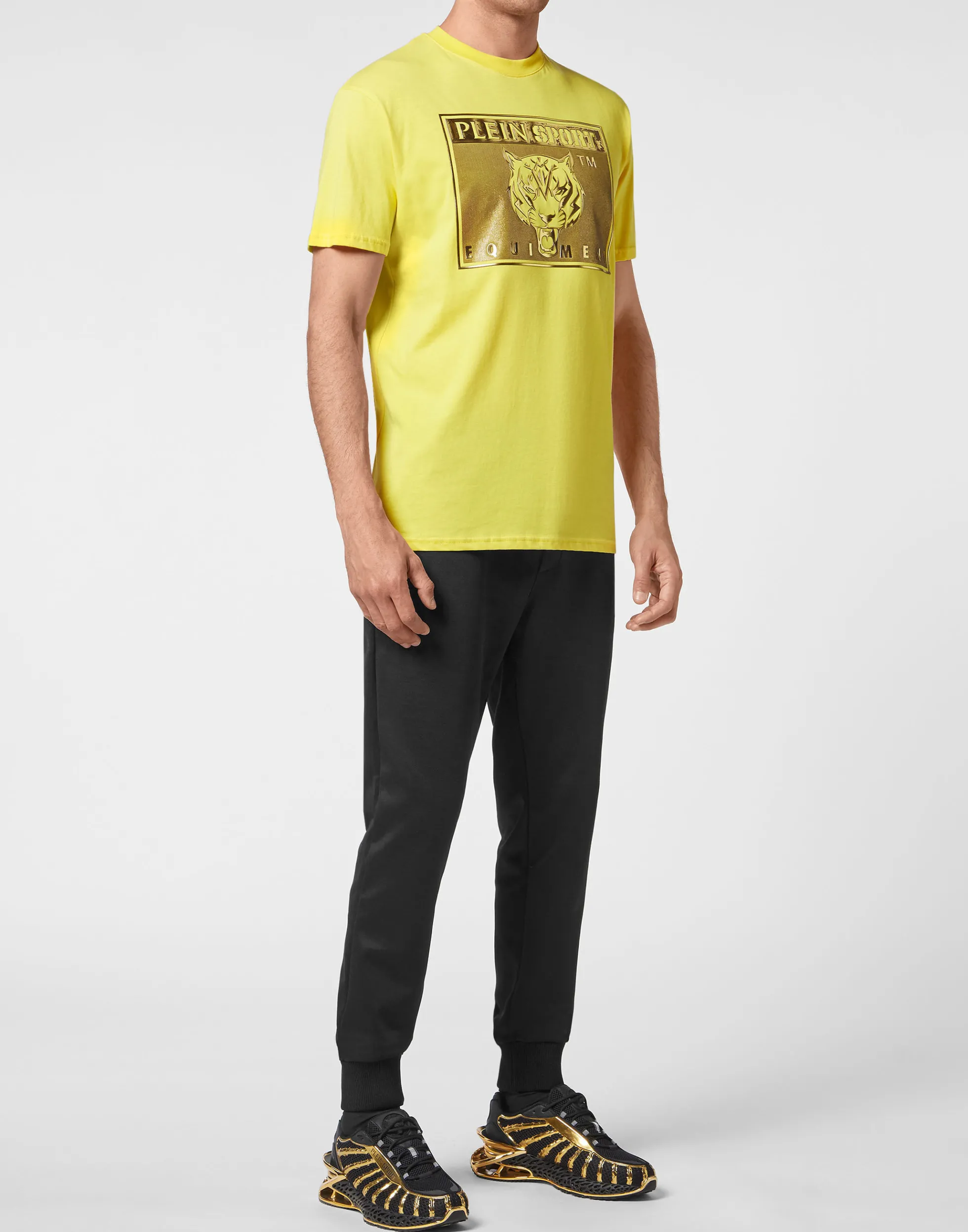 Maglietta Uomo Plein Sport Essential - Scollo Tondo Maniche Corte con Design Moderno e Stampa Accentuata per Stile Casual Dinamico