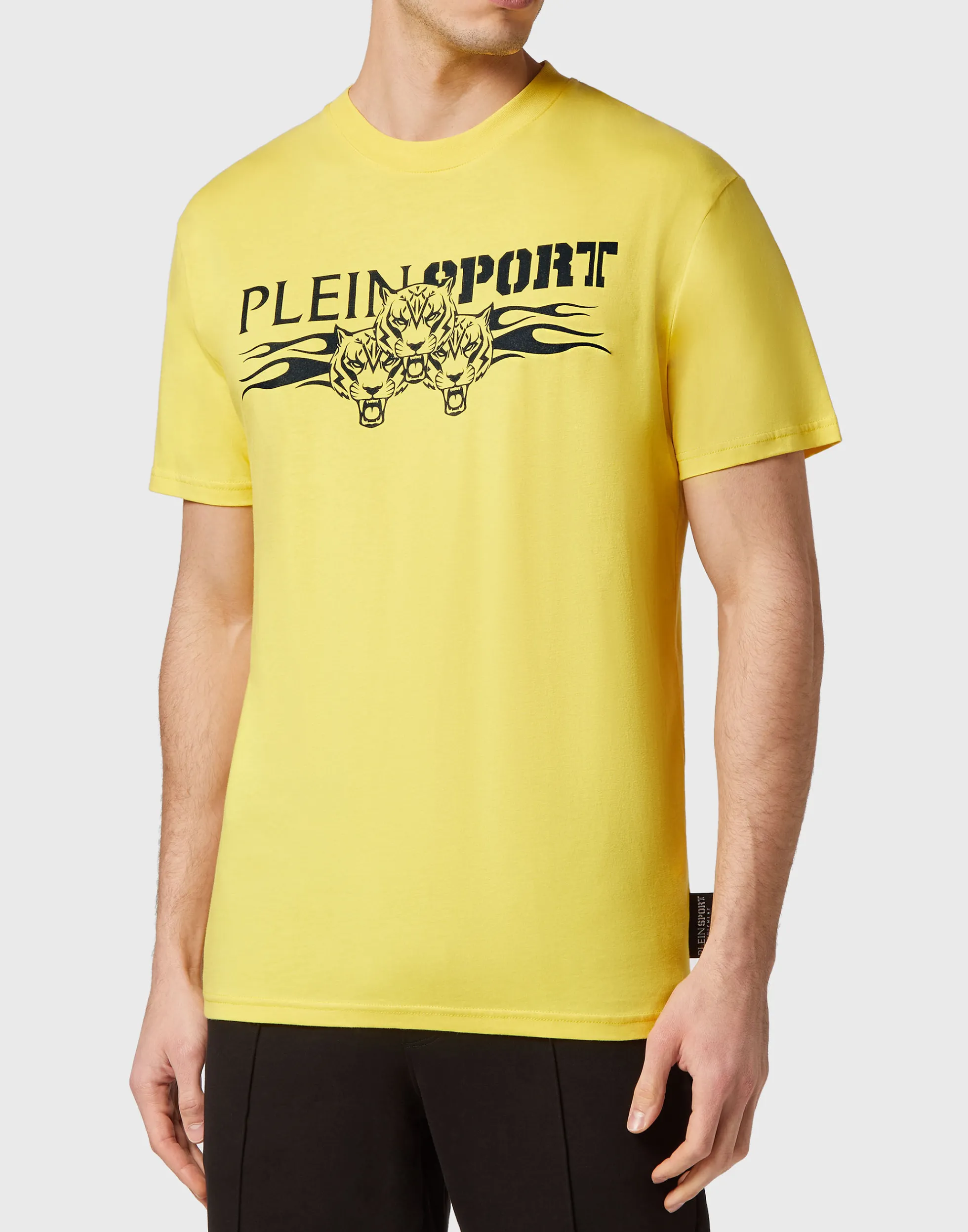 Maglietta Sportiva Uomo con Stampa Tigre - Design Elegante a Maniche Corte e Scollo Tondo per Stile Casual - Modello Plein Sport