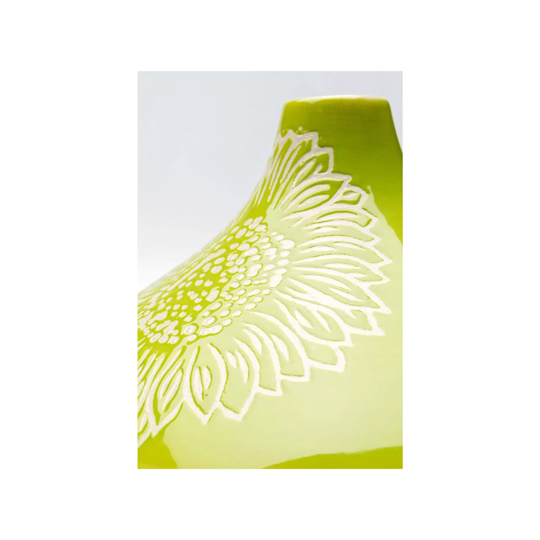 Clearance Vase Big Bloom Vert 21cm   Vase