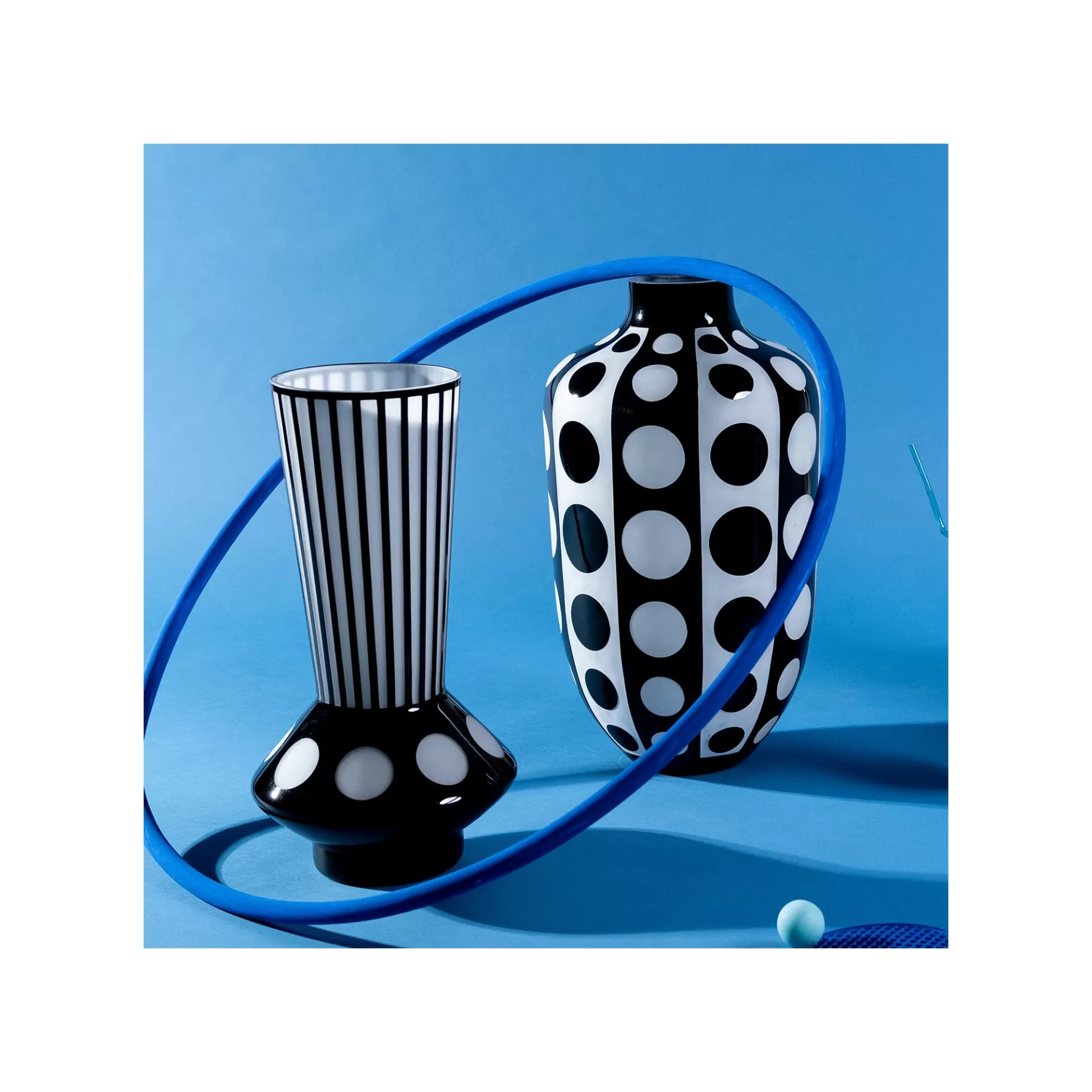 Sale Vase Brillar Noir Et Blanc 40cm   Vase
