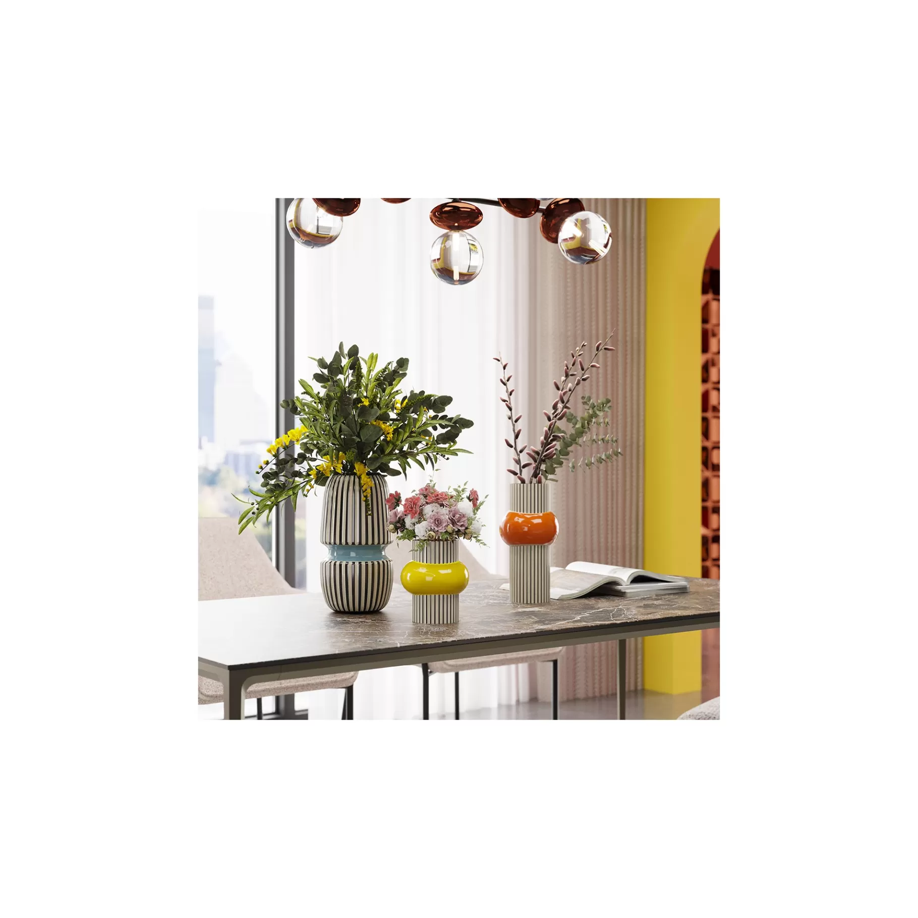 Discount Vase Calabria Orange 28cm   Vase