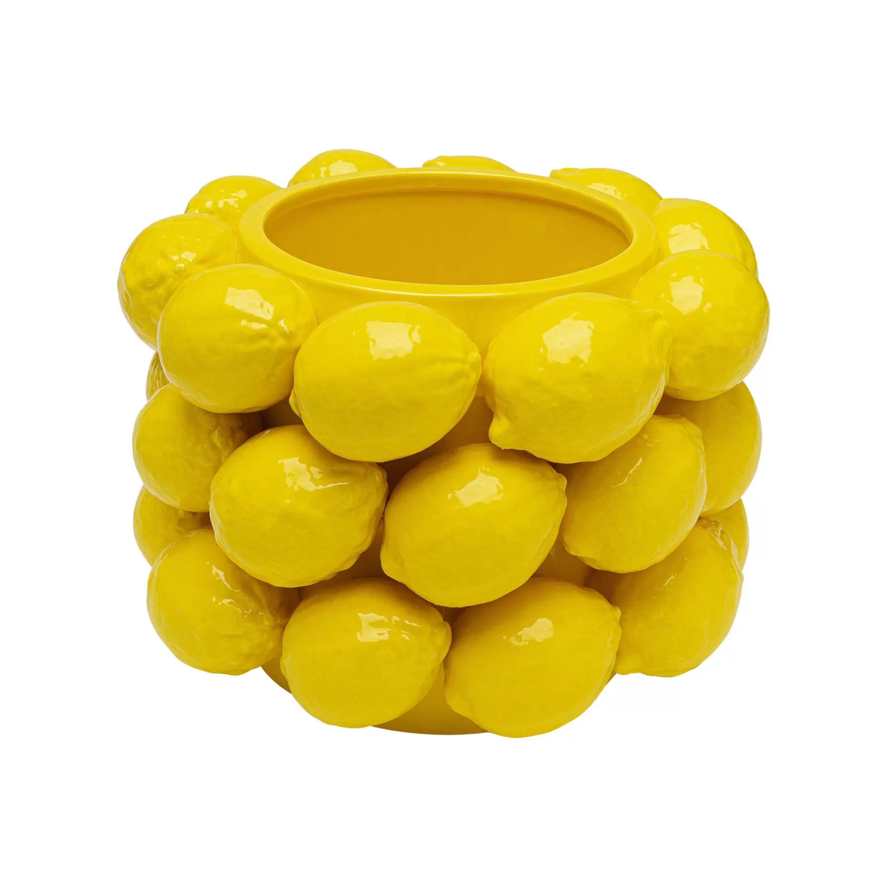 Clearance Vase Citrons Jaunes 19cm   Vase