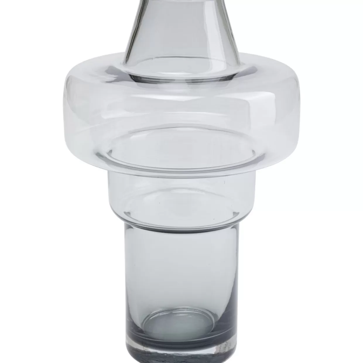 KARE Design - Vaso decorativo Cristallino in cristallo, altezza 24 cm - Complemento ideale per salotto o centrotavola