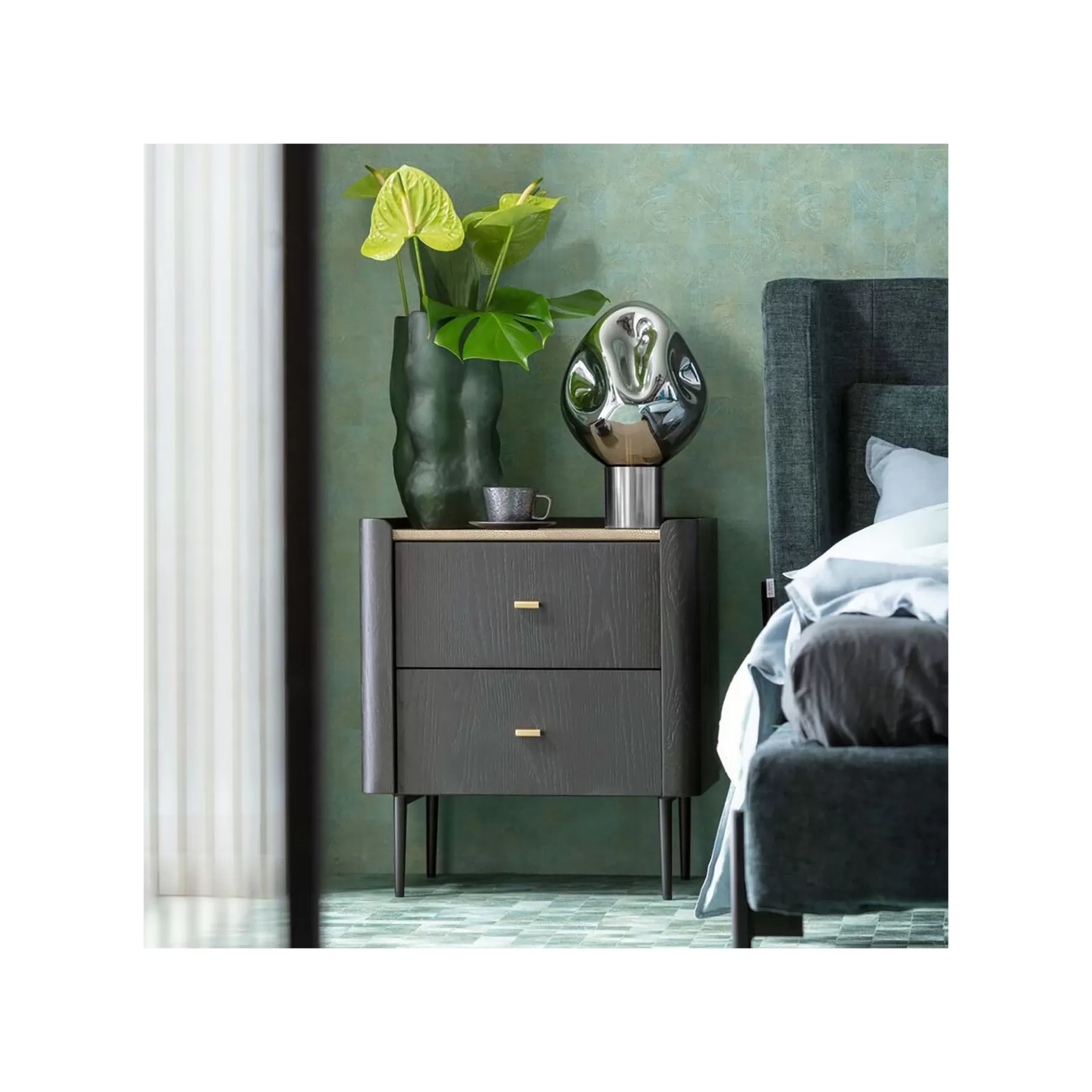 Flash Sale Vase Enrique Vert 36cm   Vase
